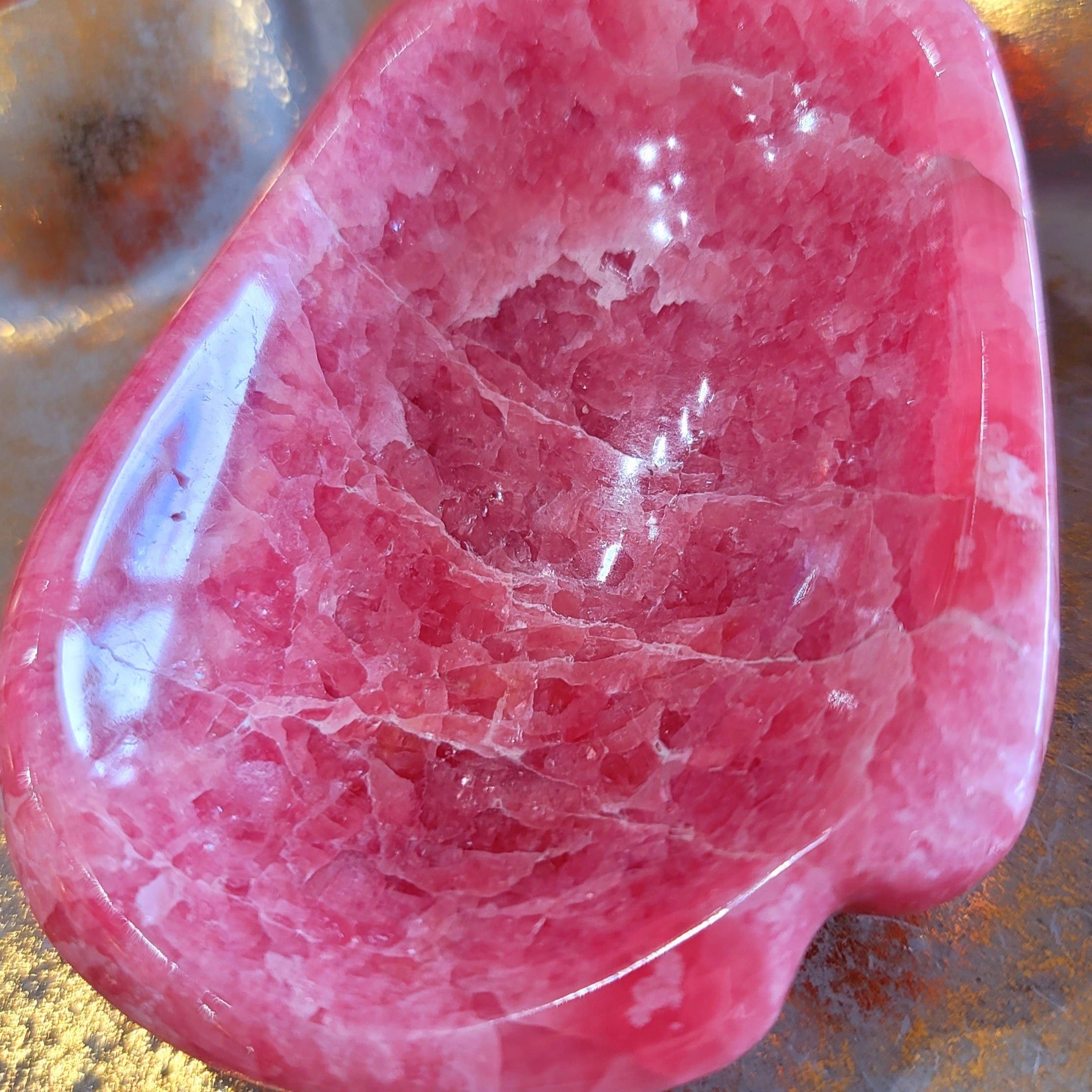 Rhodochrosite Bowl for Heart Healing and Self Love