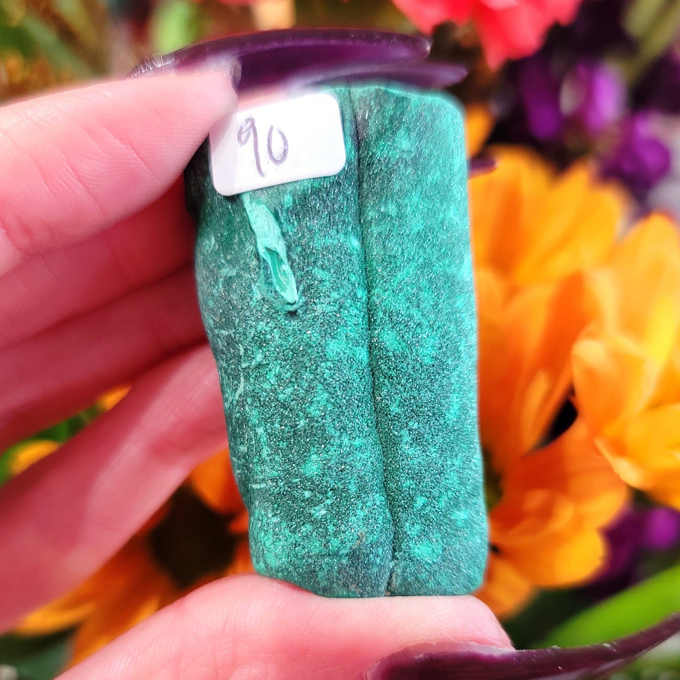 Incredible Sparkly Malachite Stalactite Specimen for Abundance, Protection and Transformation