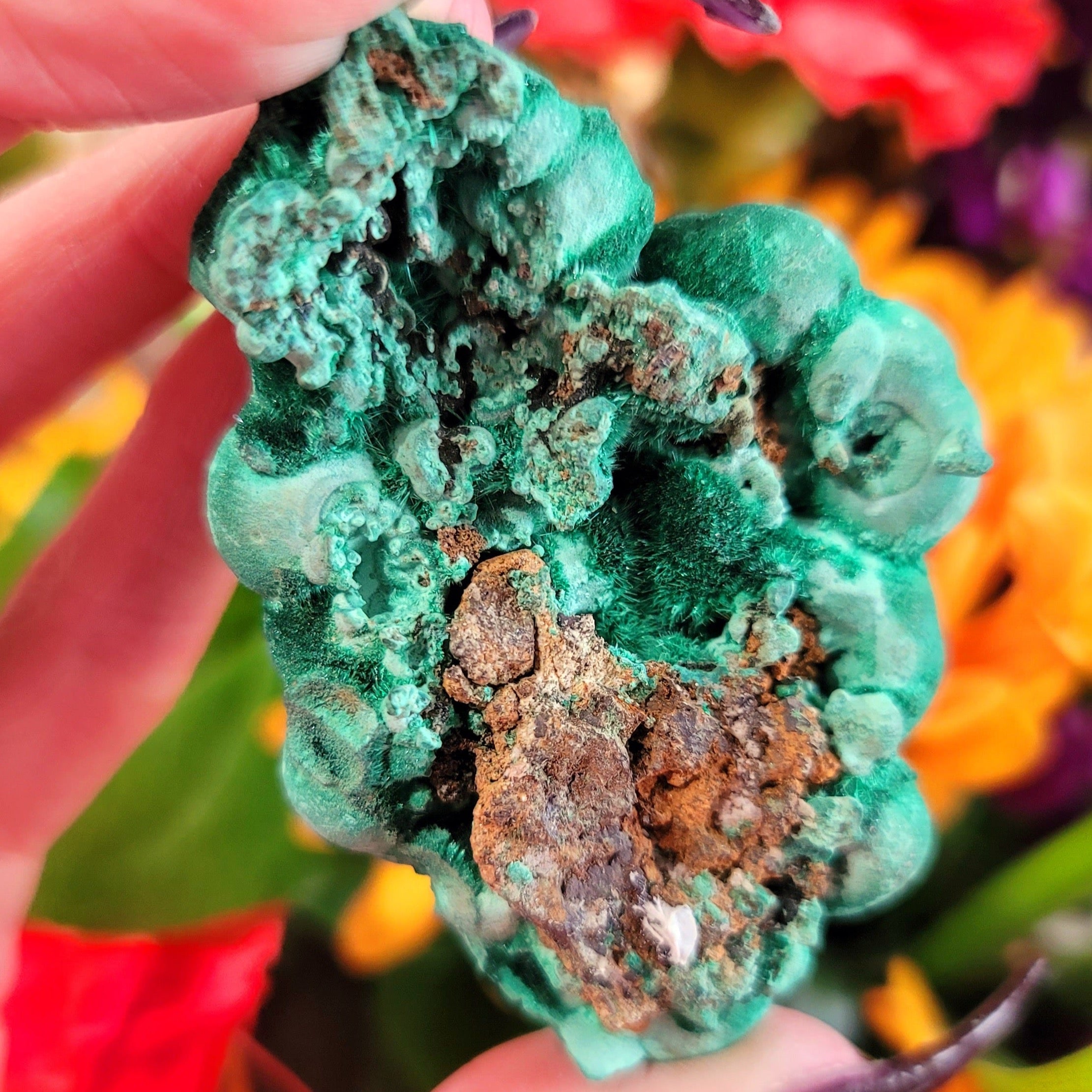 Incredible Sparkly Malachite Specimen for Abundance, Protection and Transformation