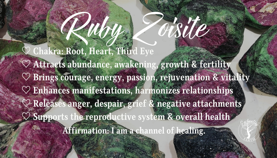 Ruby Zoisite Bracelet for Abundance, Courage and Passion