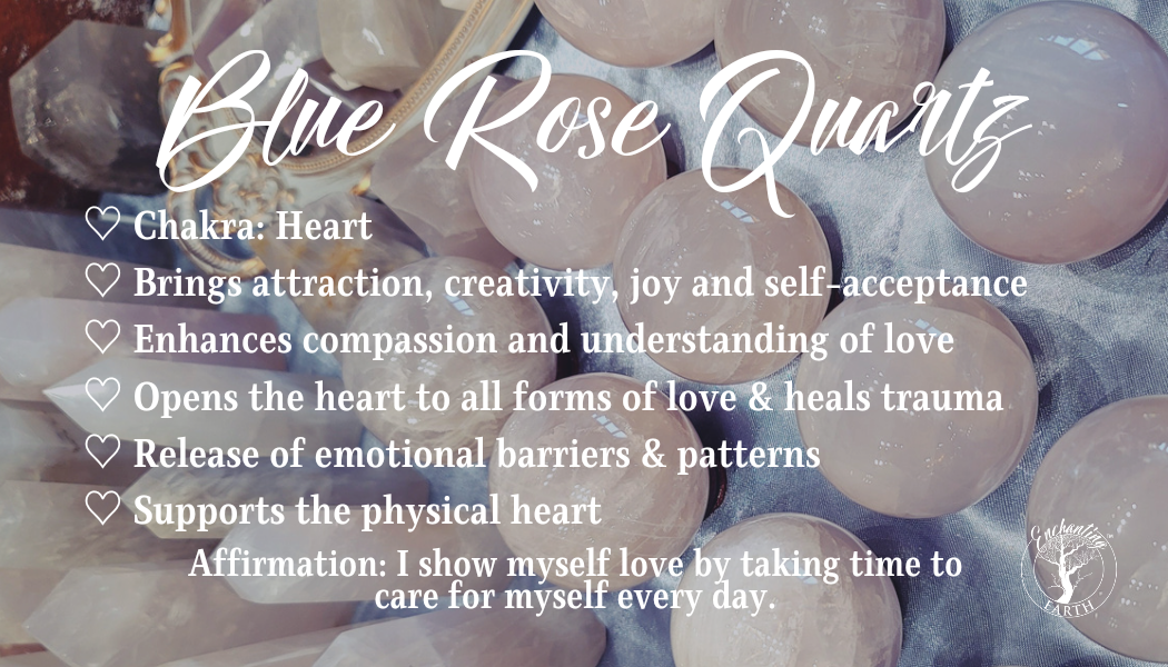 Blue Rose Quartz Bracelet (High Quality) for Healing Trauma and Boosting Creativity