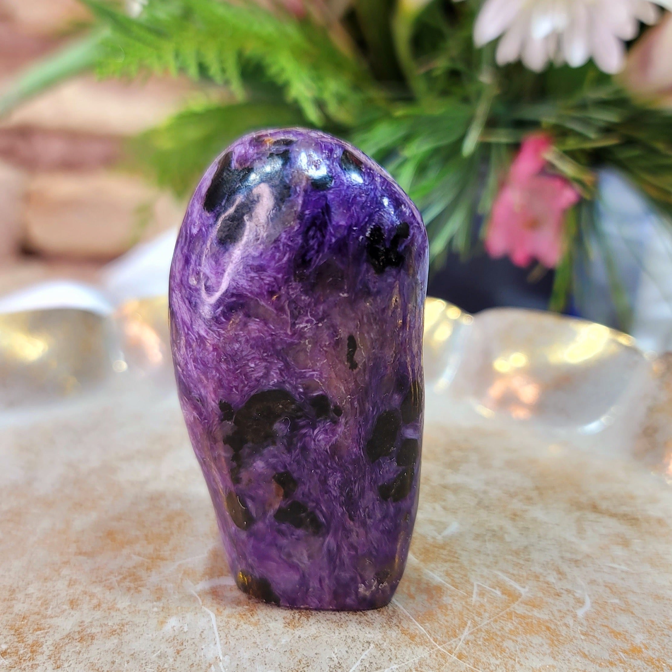 Charoite Free Form for Discovering Your Life Path, Intuition and Protection