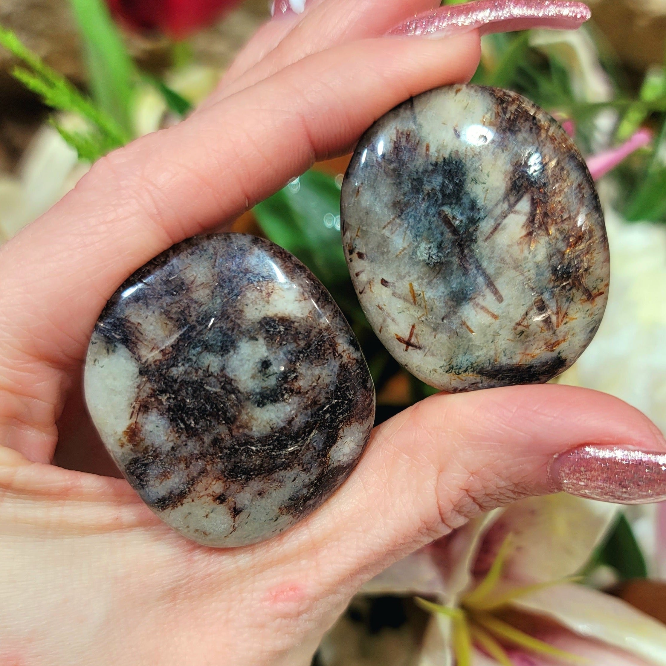 Astrophyllite Mini Palm for Embracing Your Authentic Self and Overcoming Fears