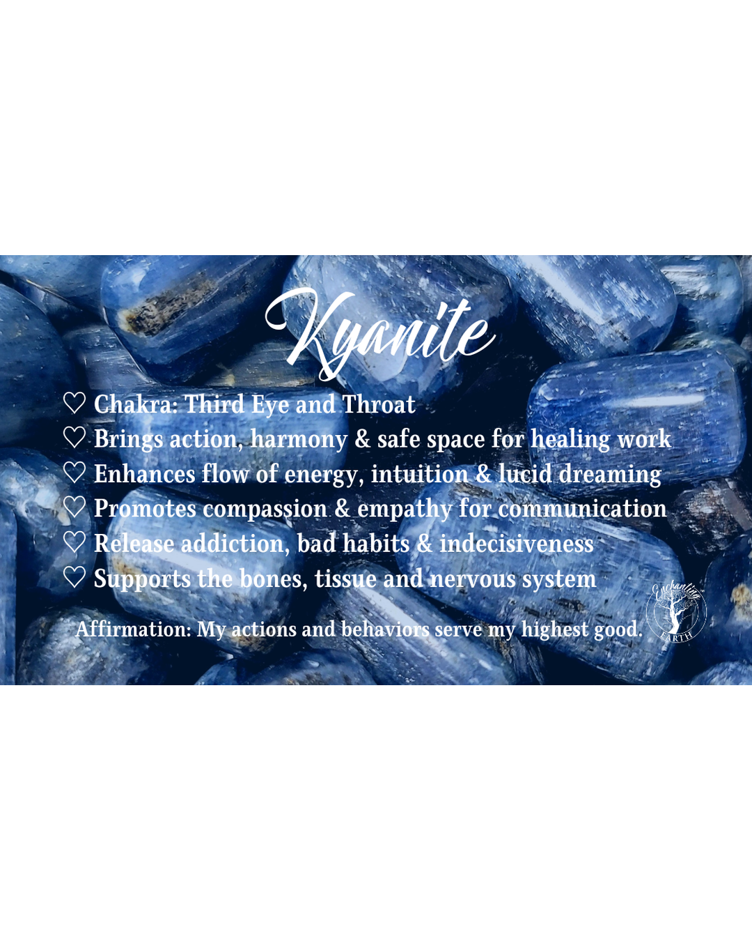 AAA Grade Kyanite Bracelet for Communication, Harmony and Releasing Bad Habits