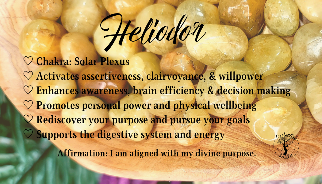 Heliodor Tumble for Confidence, Manifesting and Strength