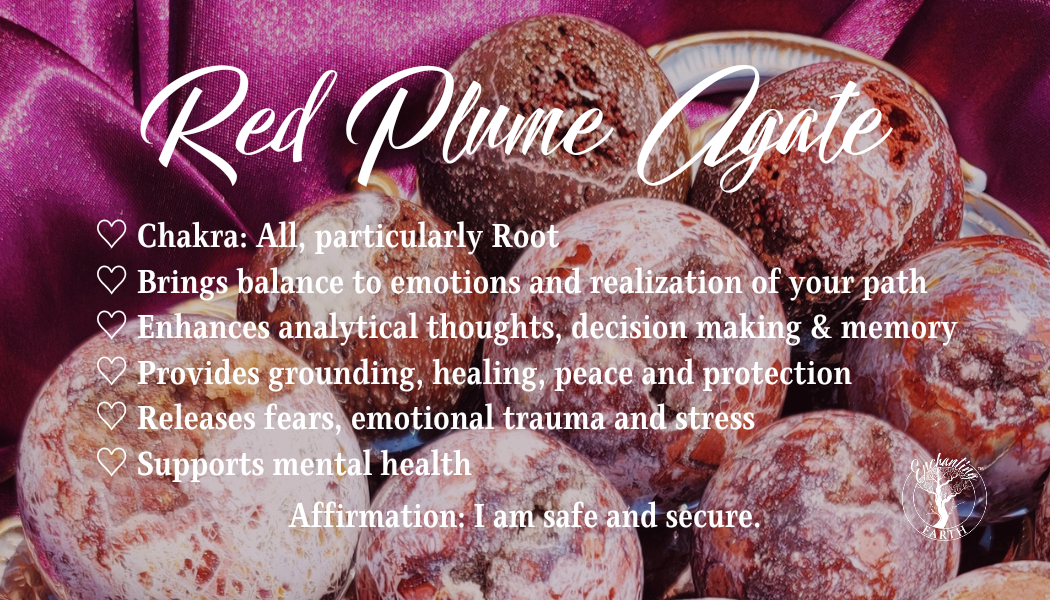 Red Plume Agate Tumble for Decision Making and Improved Memory
