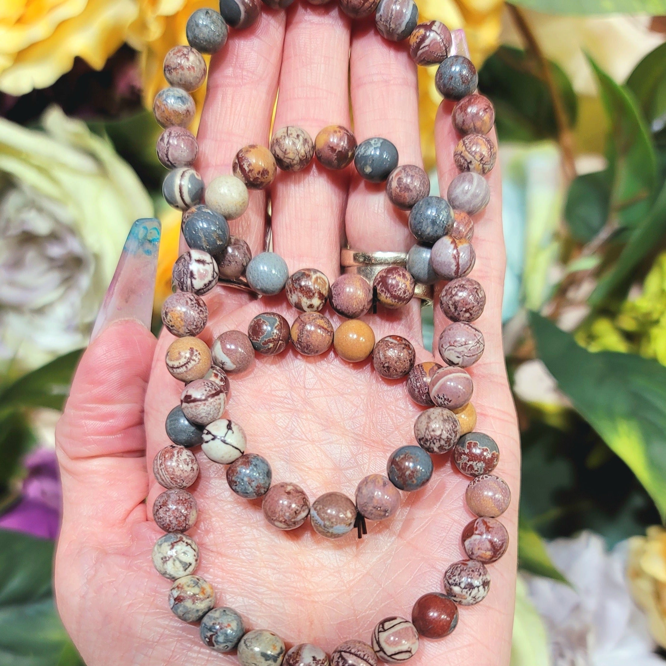 Sonora Dendritic Rhyolite Bracelet for Self Acceptance, Increased Self Esteem and Connection with the Earth