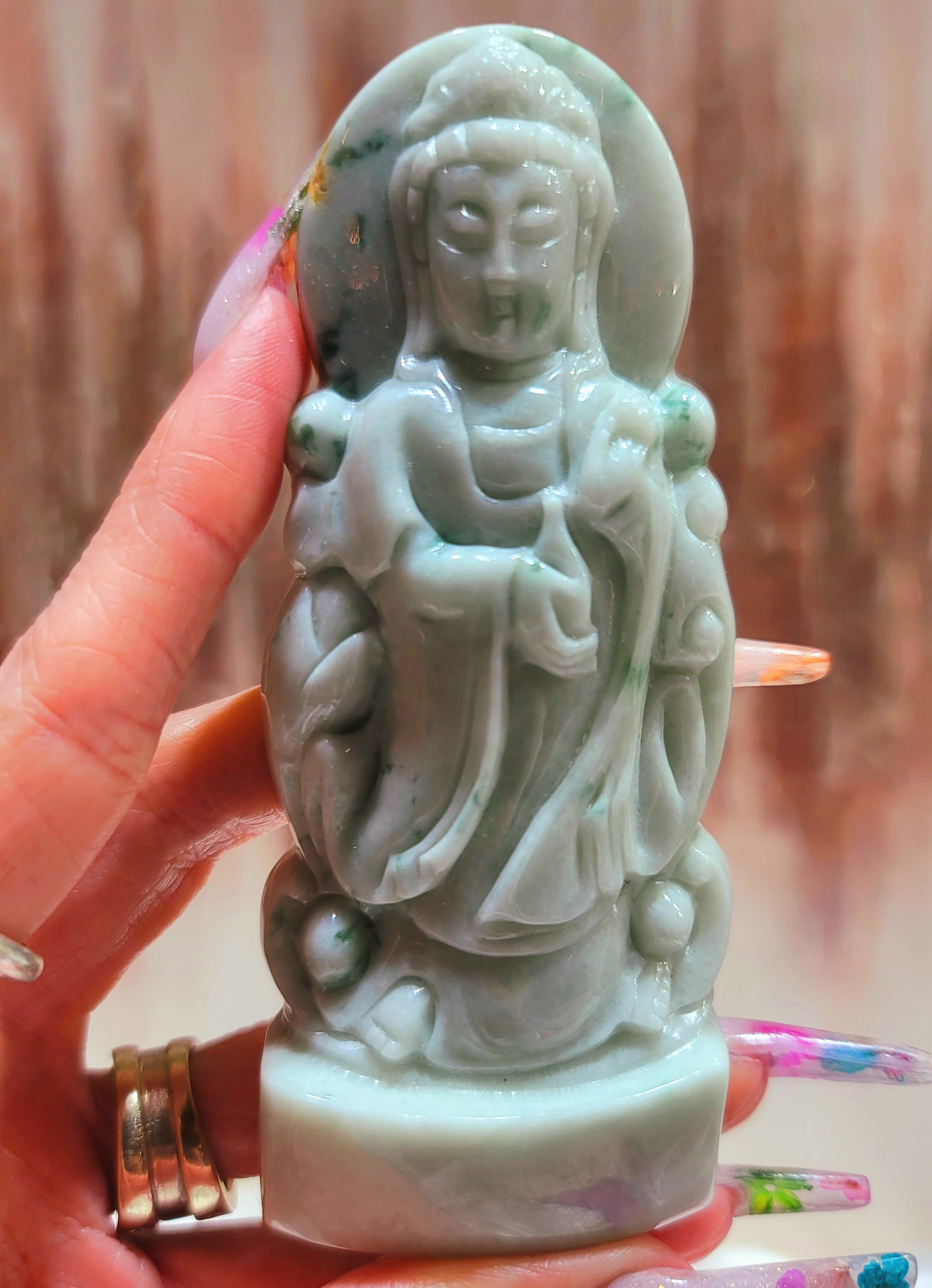 Jade Kuan Yin Carving for Compassion and Harmony