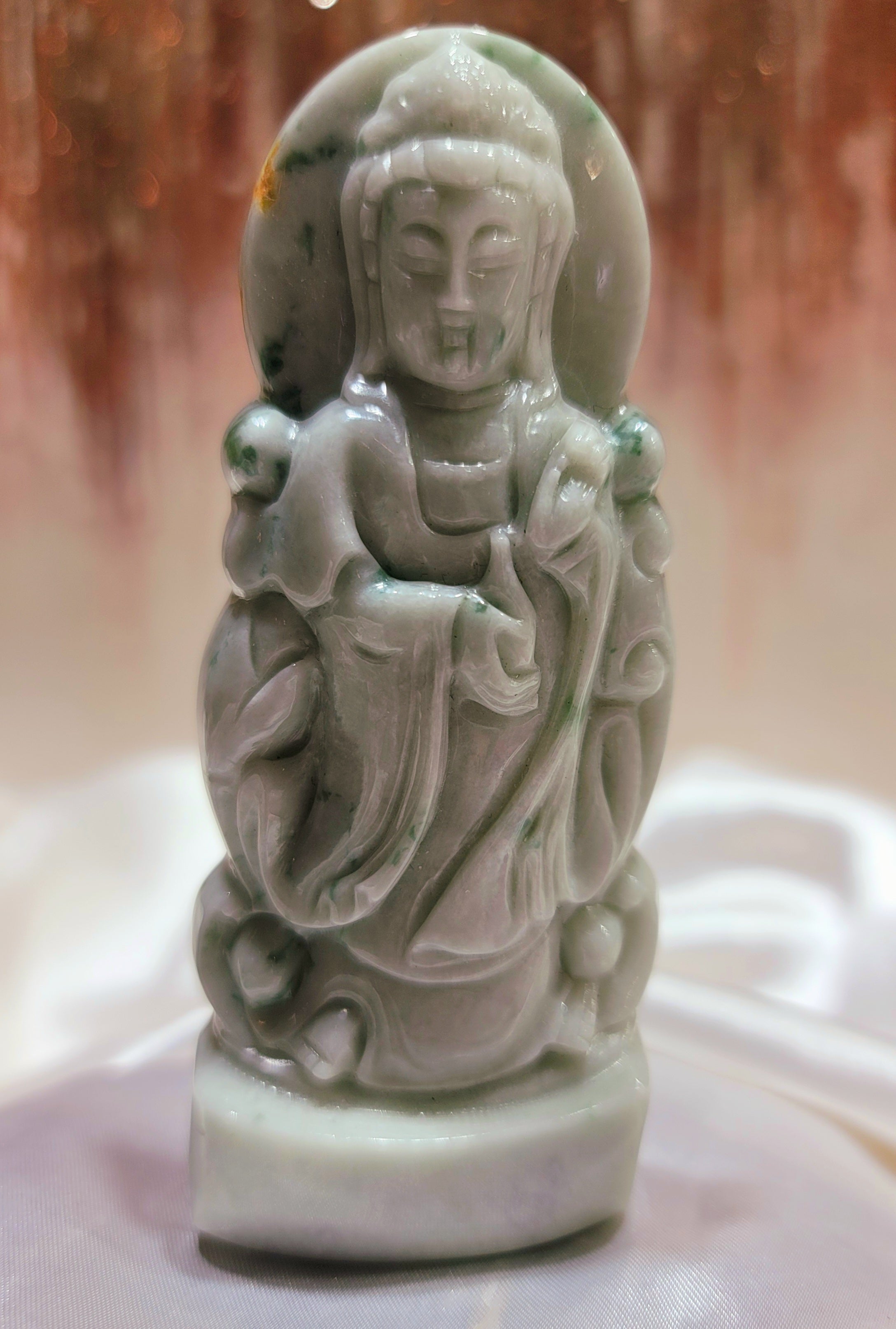 Jade Kuan Yin Carving for Compassion and Harmony