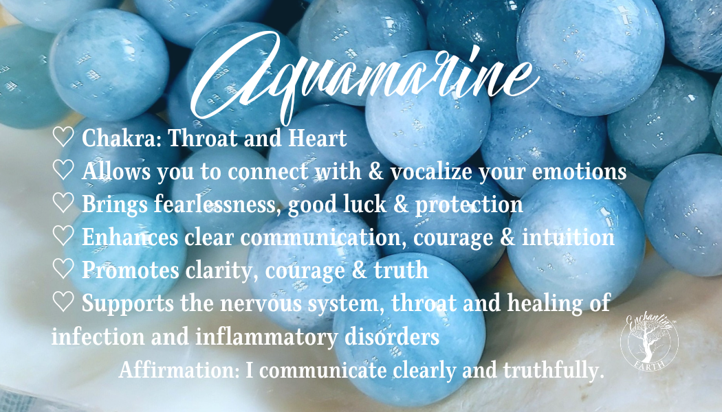Aquamarine Tumble (AA Grade) for Reducing Stress and Calming the Mind