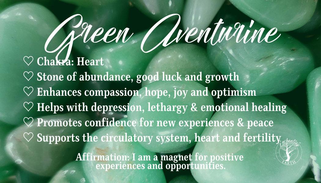 Green Aventurine Palm Stone for Abundance, Good Luck and Growth