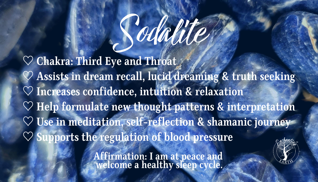 Sunset Sodalite Harmonizer for Dream Recall, Relaxation and Truth