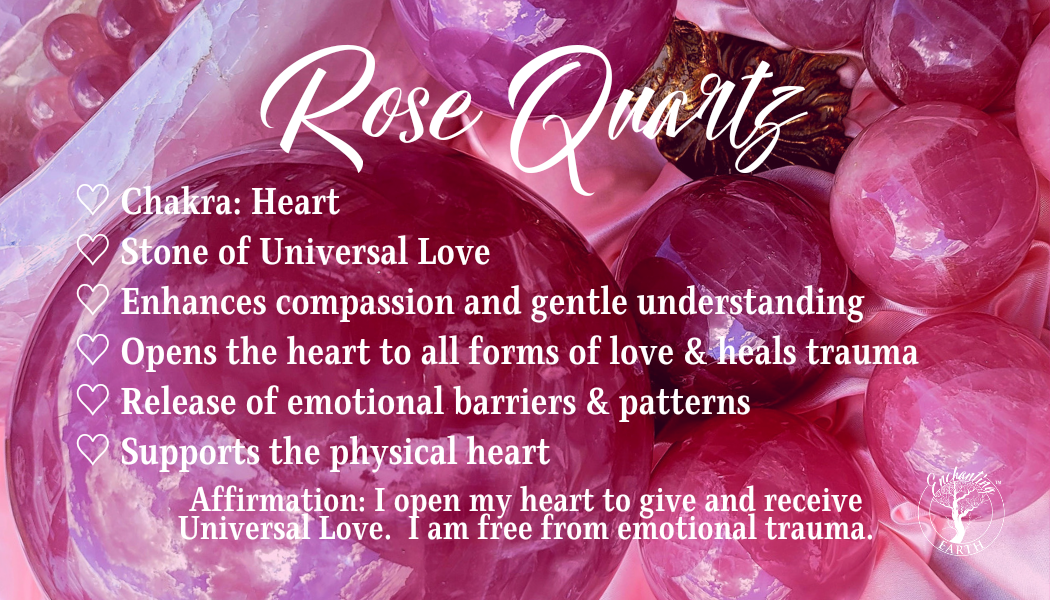 Rose Quartz Palm for Compassion, Healing Trauma and Opening Heart to Love