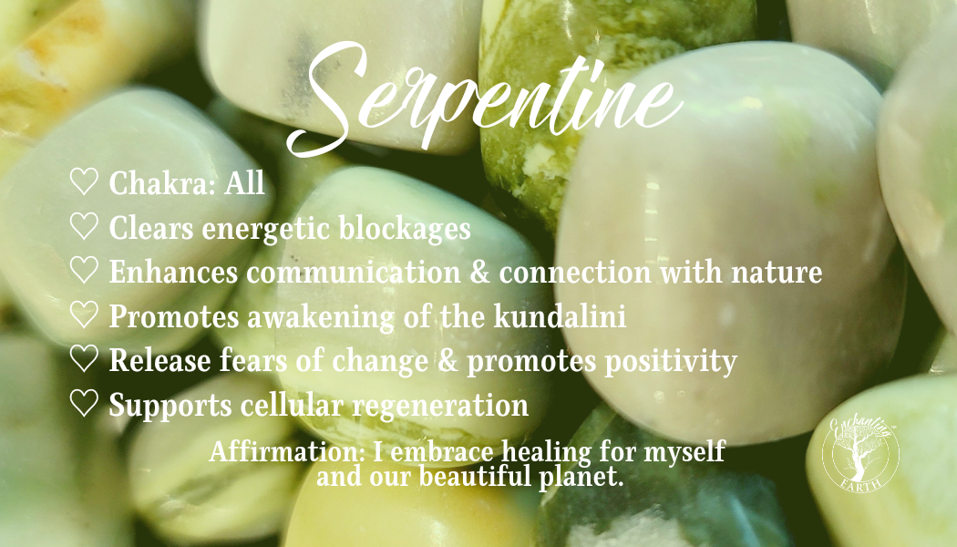 Serpentine Tumble (A Grade) for Clearing Energy and Awakening your Power