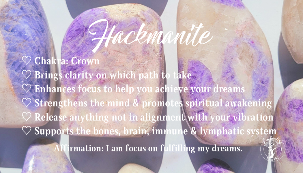 Hackmanite Tumble for Enhanced Meditation and Spiritual Awakening