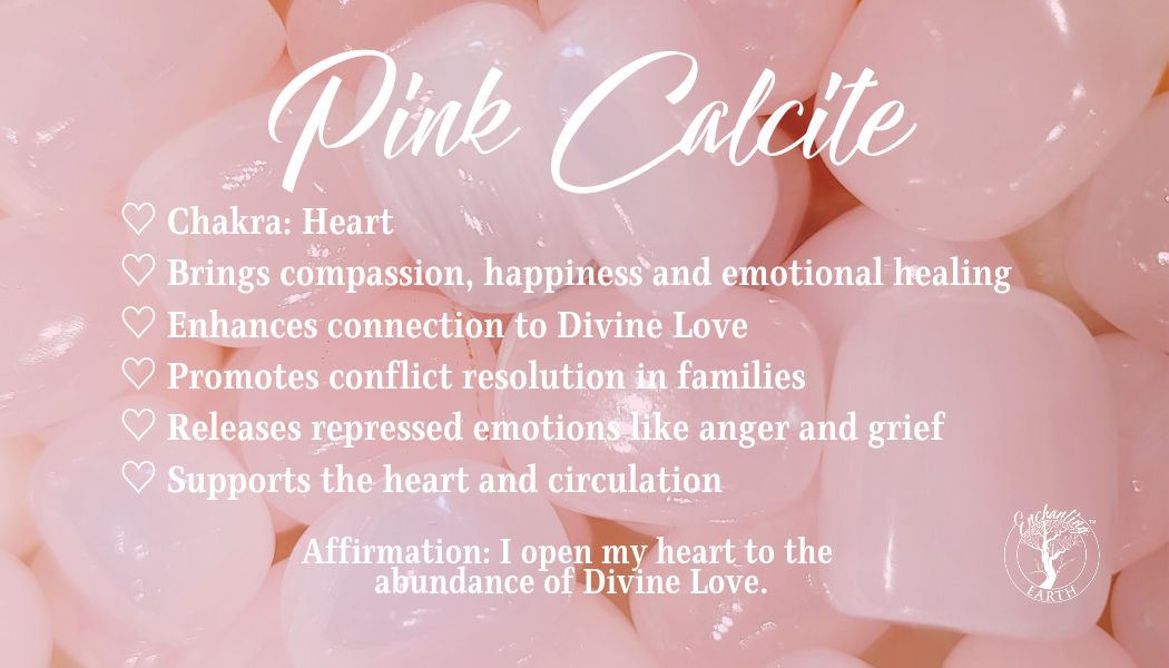 Pink Calcite Palm for Emotional Healing and Support