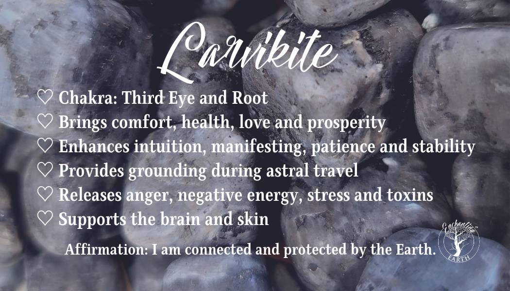 Larvikite Palm Stone for Comfort, Prosperity and Stability