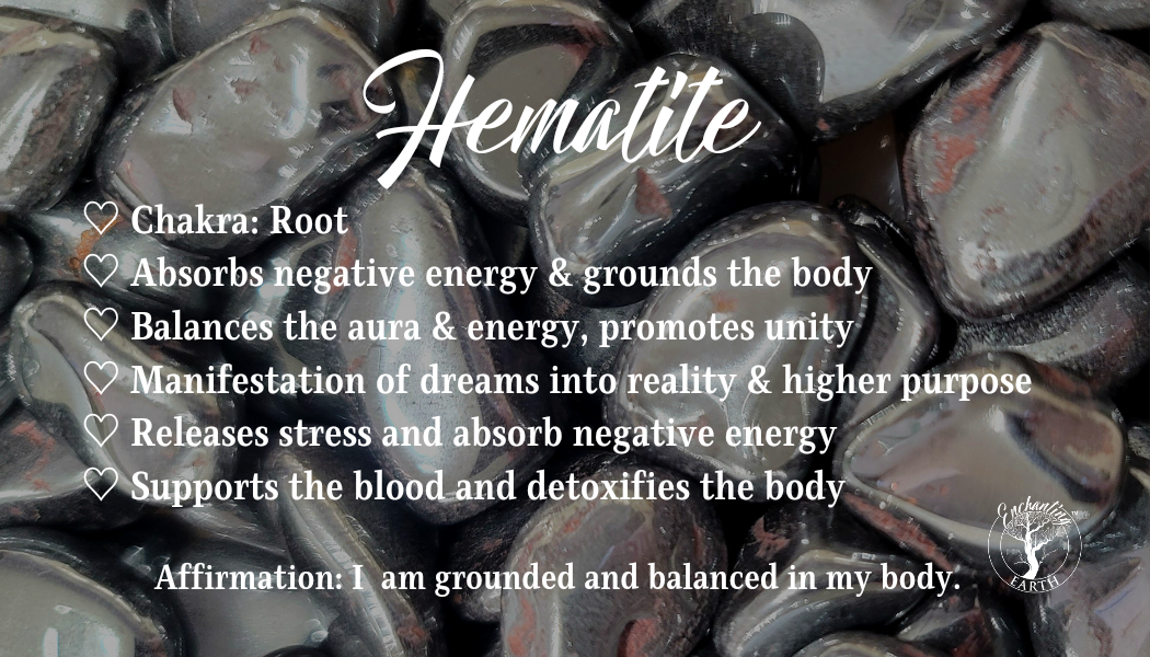Hematite Palm Stone for Manifesting your Dreams and Grounding