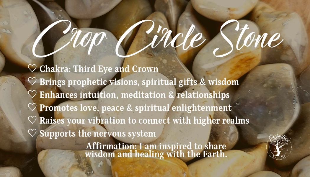 Crop Circle Stone for Spiritual Awakening, Communication and Destiny