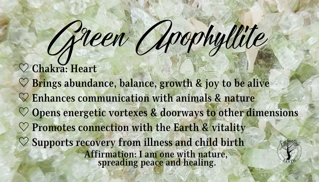 Green Apophyllite Pendant for Abundance, Growth and Joy
