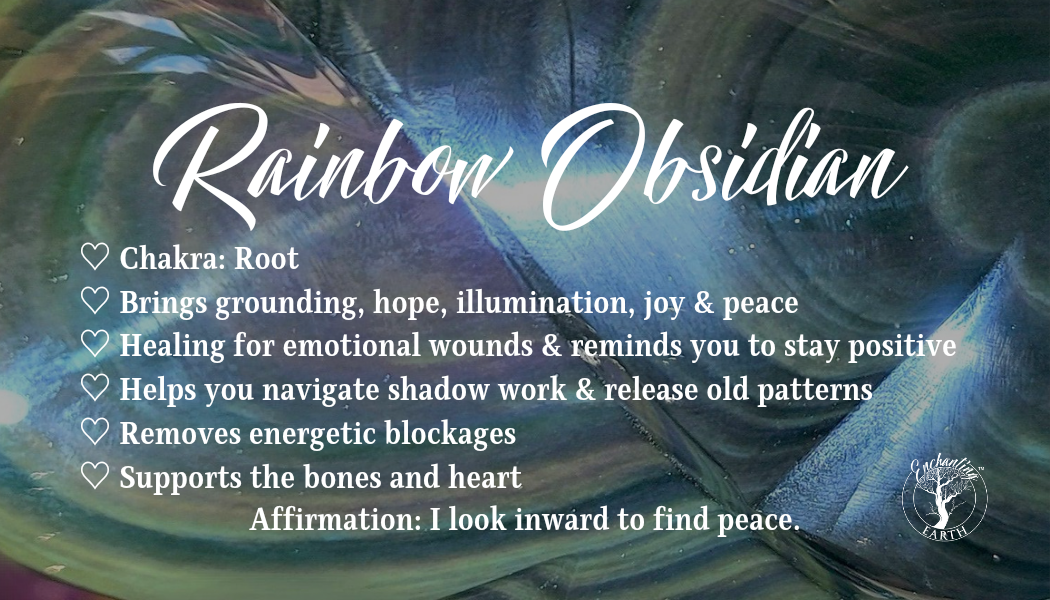 Rainbow Obsidian Bracelet for Hope, Peace and Shadow Work