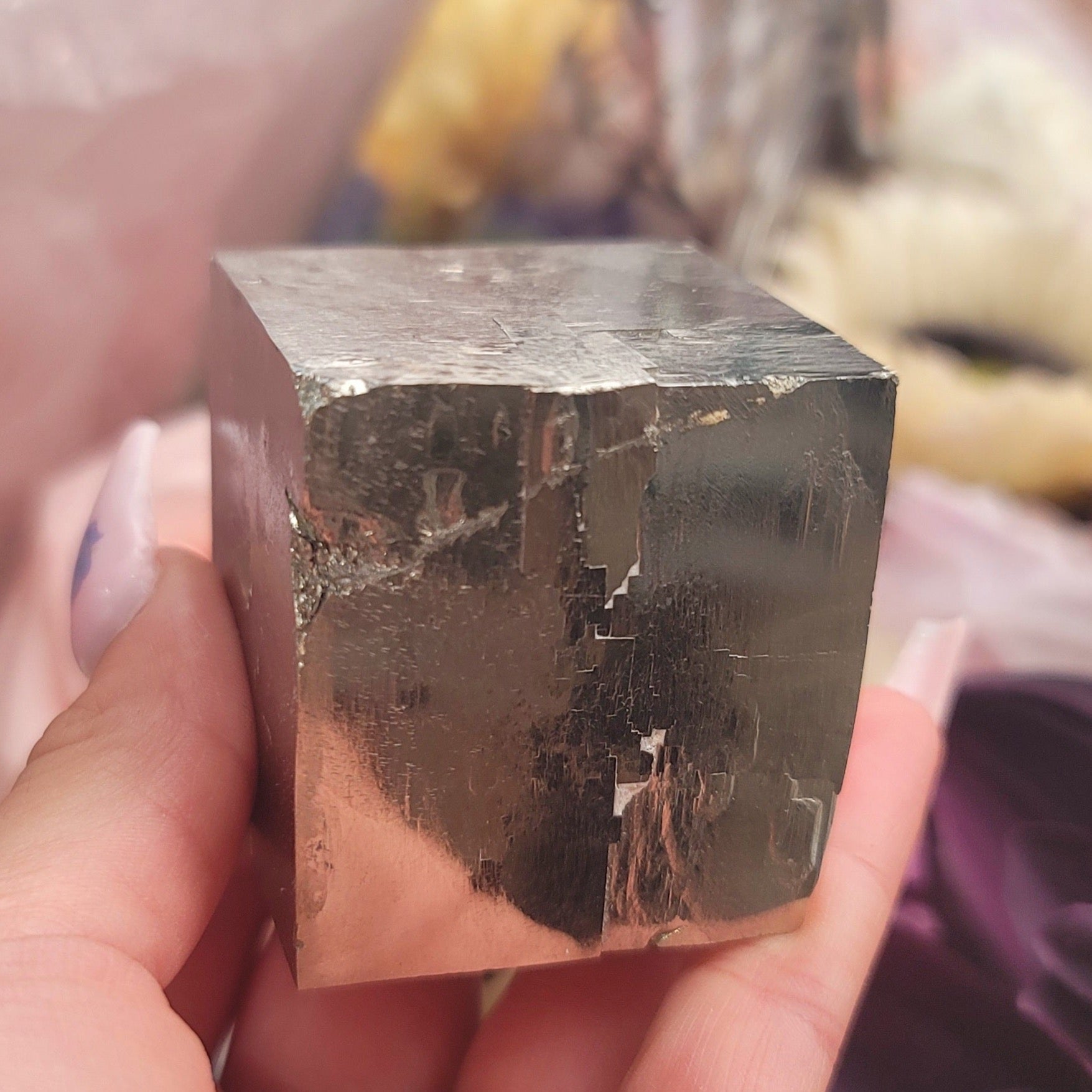 Pyrite Cube for Good Luck and Prosperity
