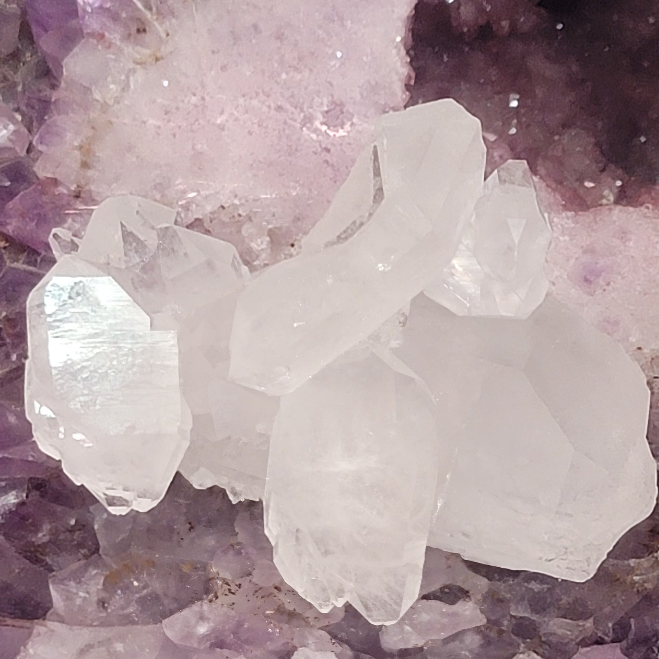 Clear Quartz Cluster for Healing, Intention Setting and Manifesting