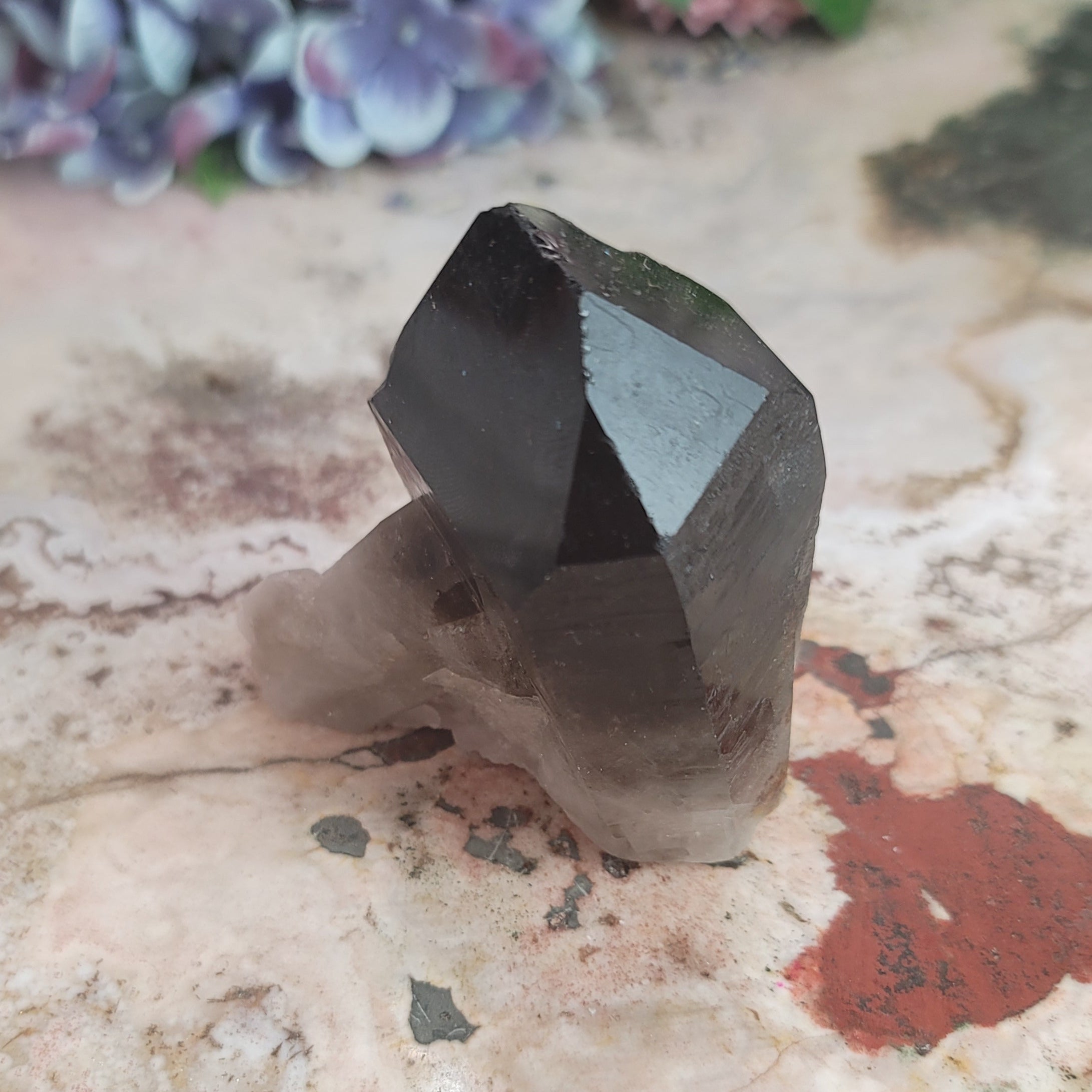Smokey Quartz Cluster for Grounding and Protection