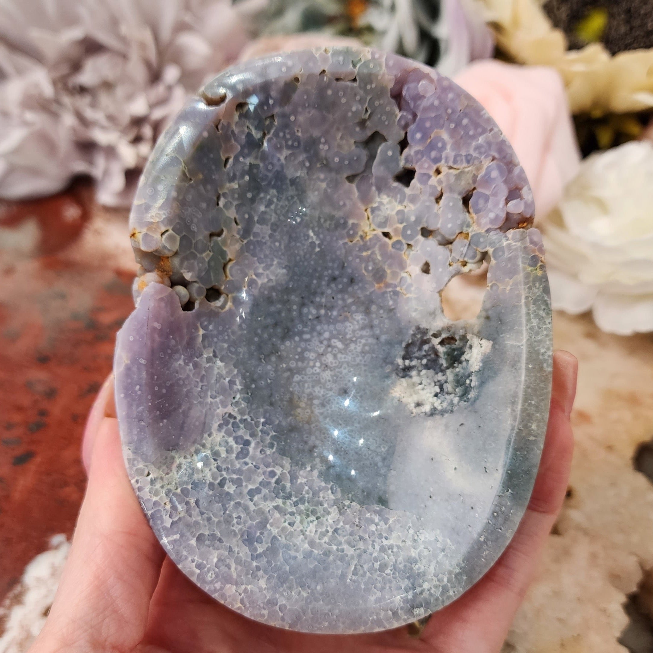 Grape Agate Bowl for Dream Recall and Guidance