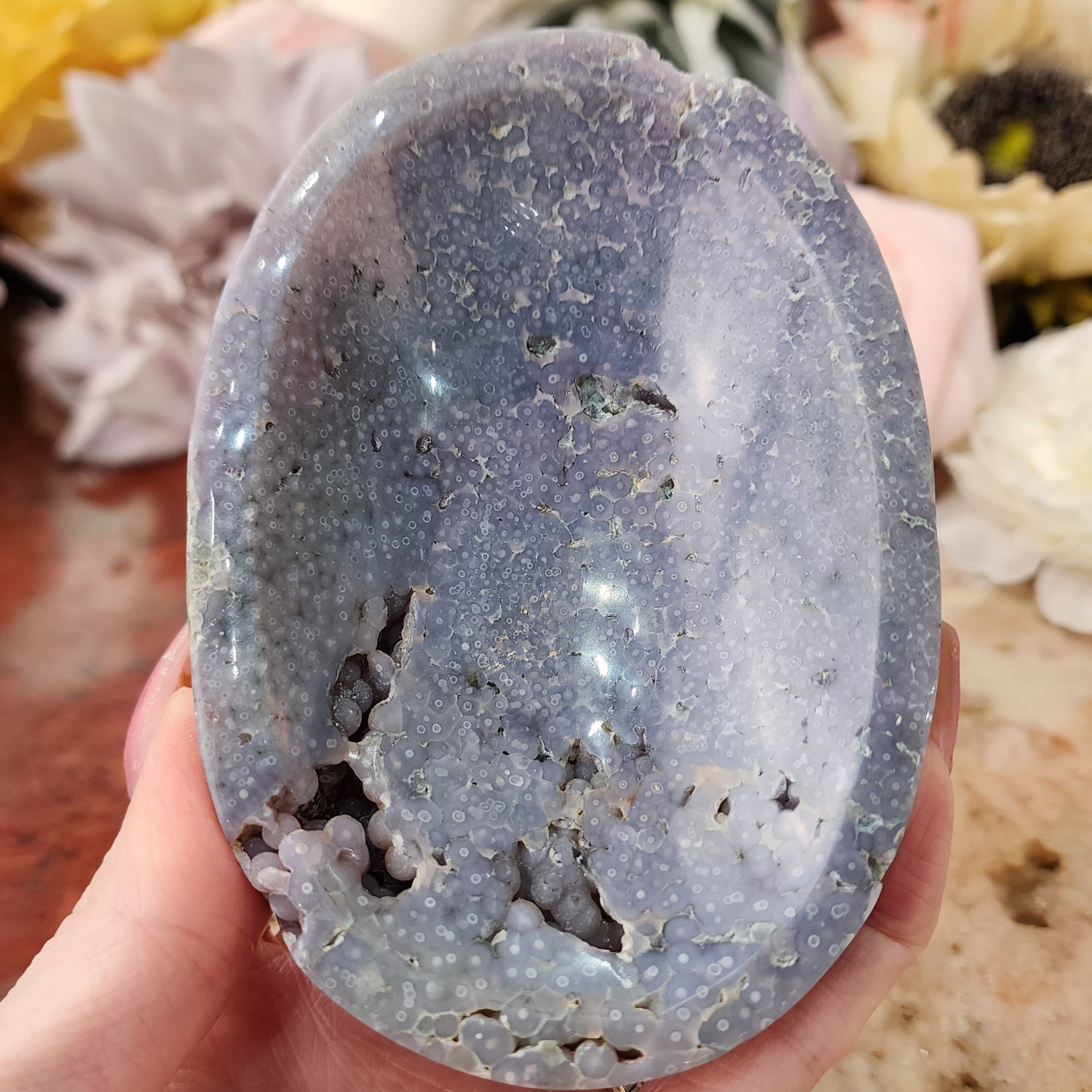 Grape Agate Bowl for Dream Recall and Guidance