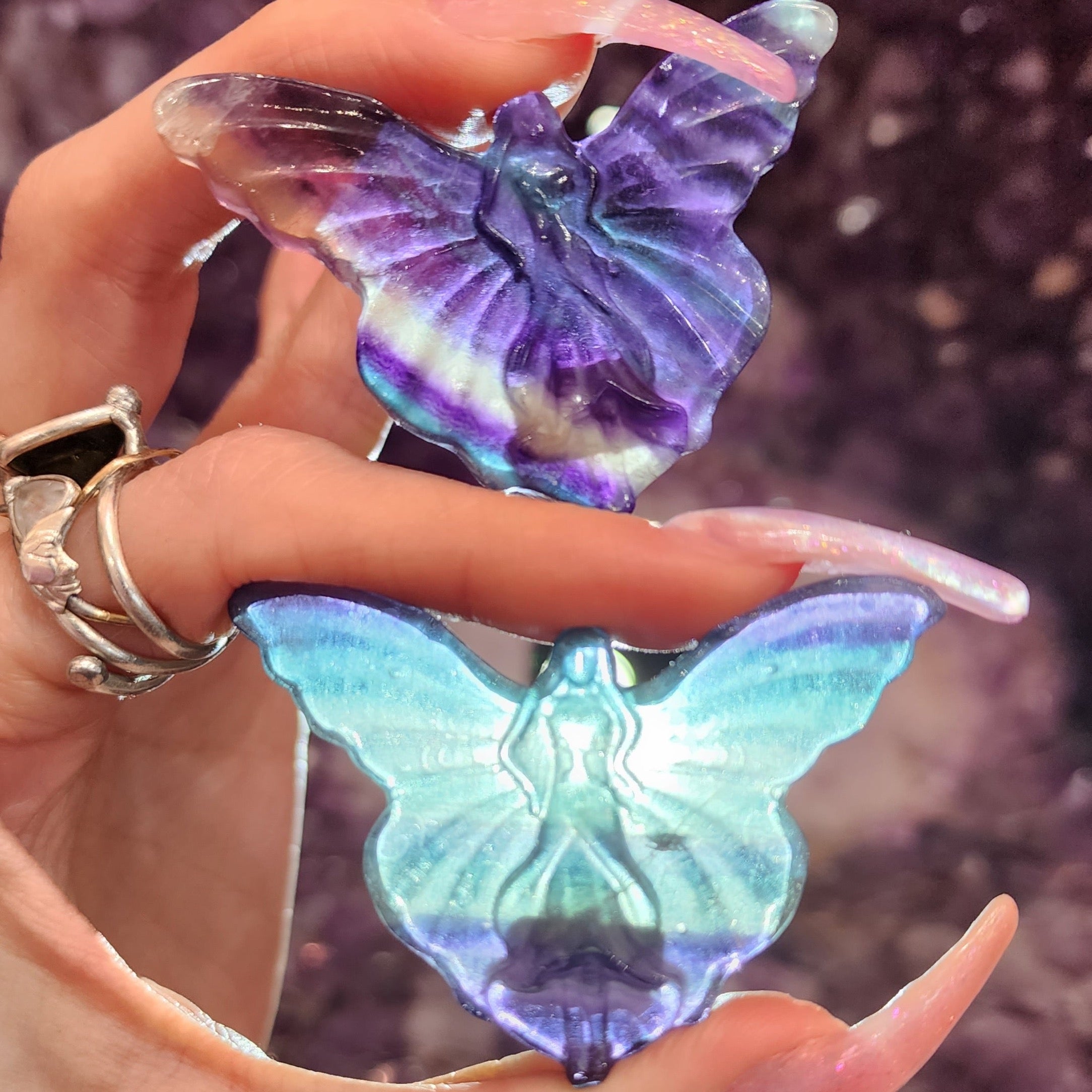 Rainbow Fluorite Fairy for Energetic Cleansing