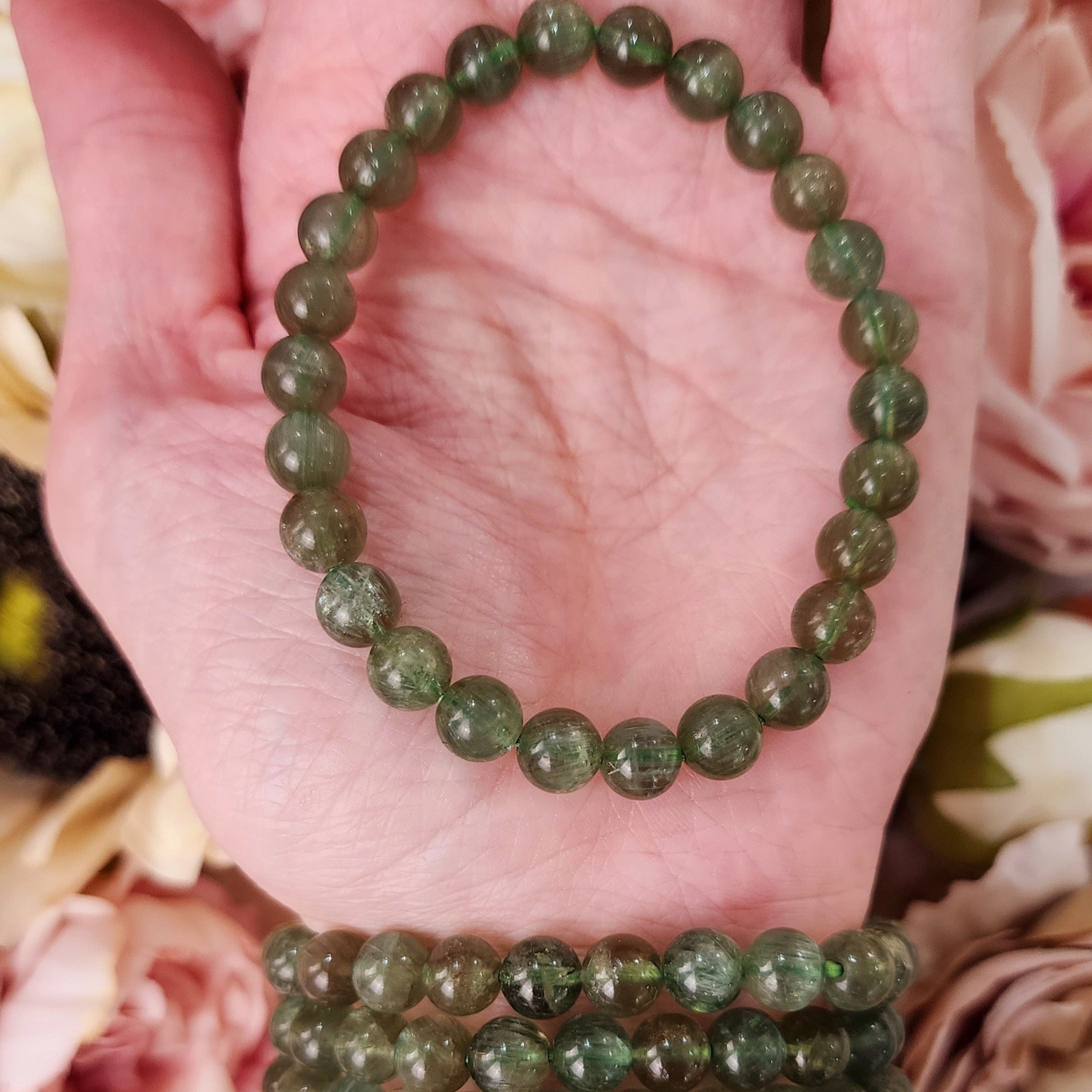 Green Apatite Bracelet (High Quality) for Emotional Balance, Logic and Stress Relief