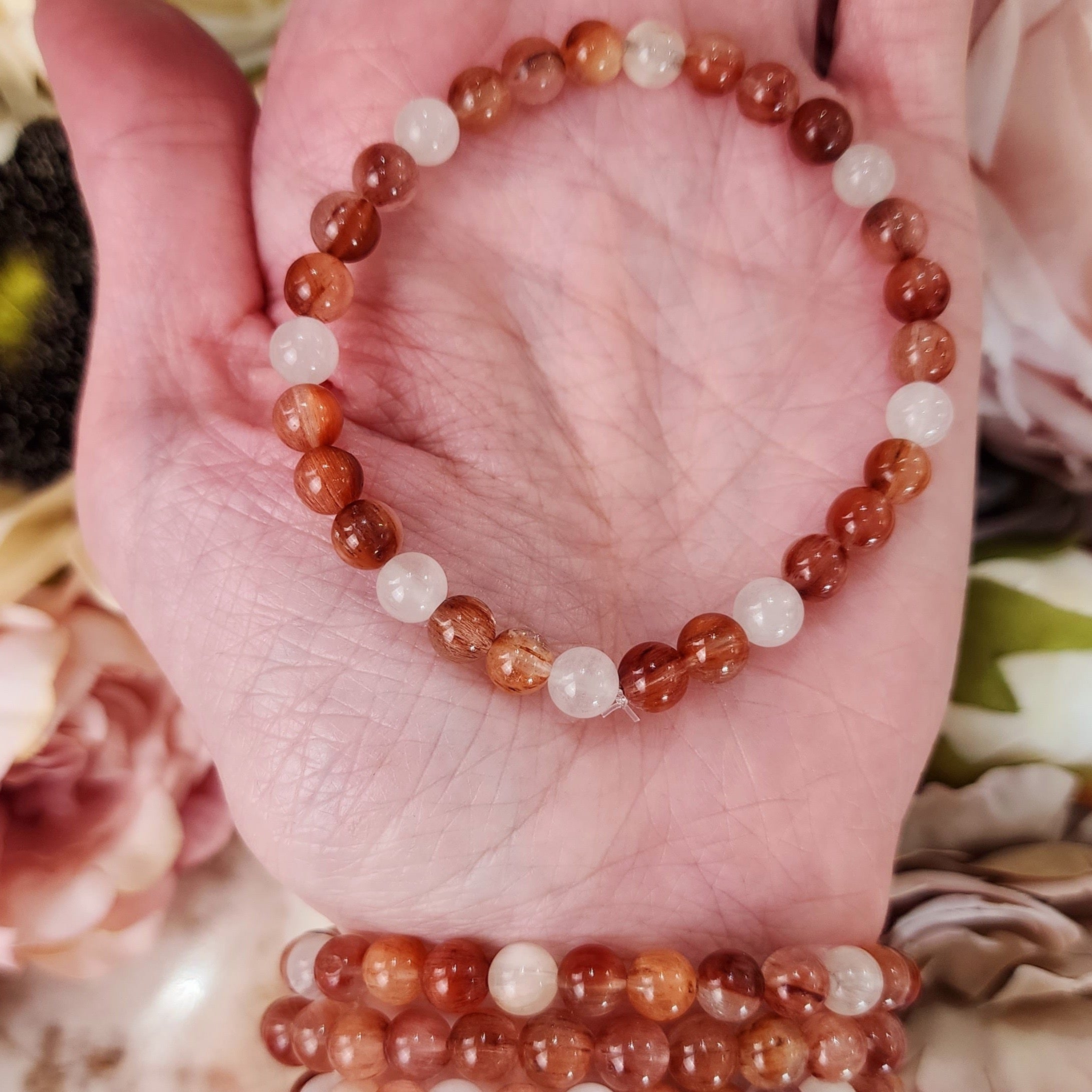 Multi-Rutile in Quartz Bracelet (AAA Grade) for Awakening your Spiritual Gifts and Manifesting