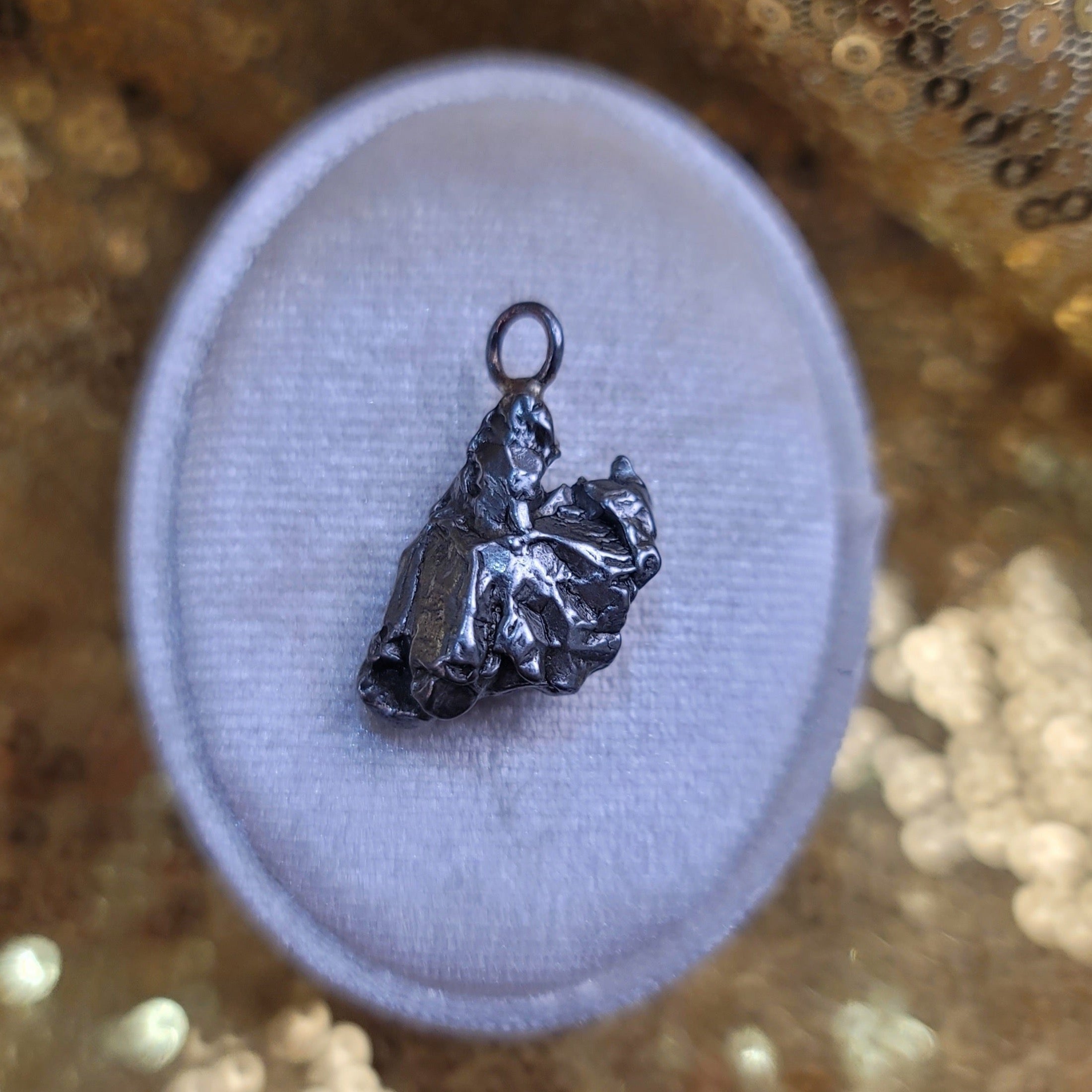Meteorite (Campo del Cielo) Specimen Necklace for Strengthening Solar Energy Within and Positive Life Force Energy.