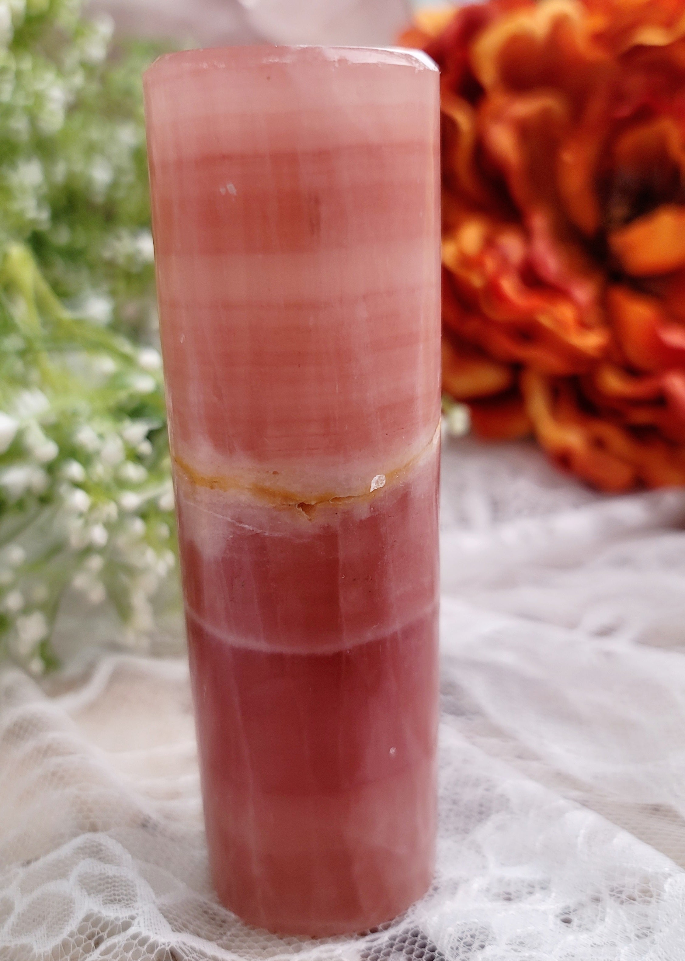 Rose Calcite Harmonizer for Amplifying Energy, Joy and Love