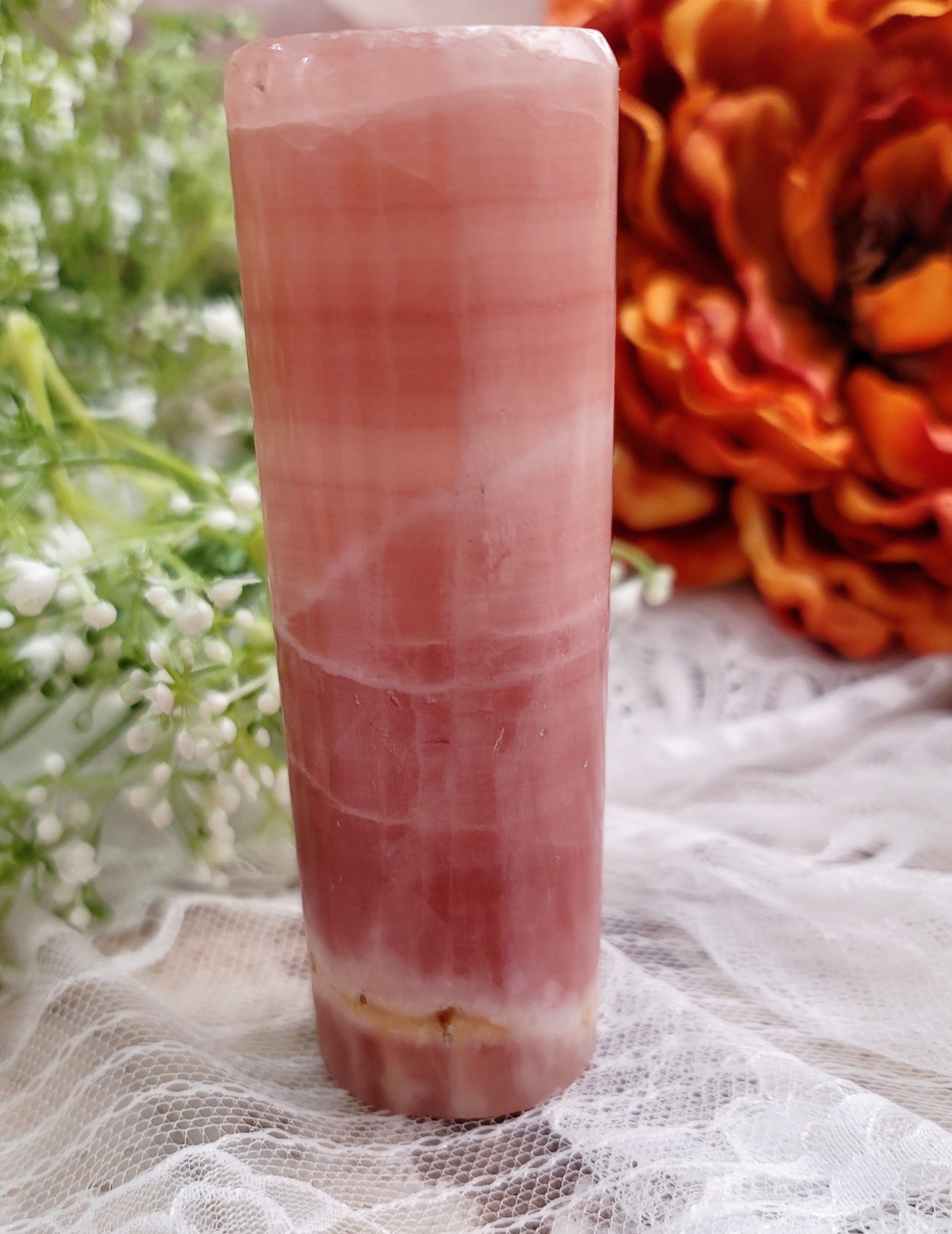 Rose Calcite Harmonizer for Amplifying Energy, Joy and Love