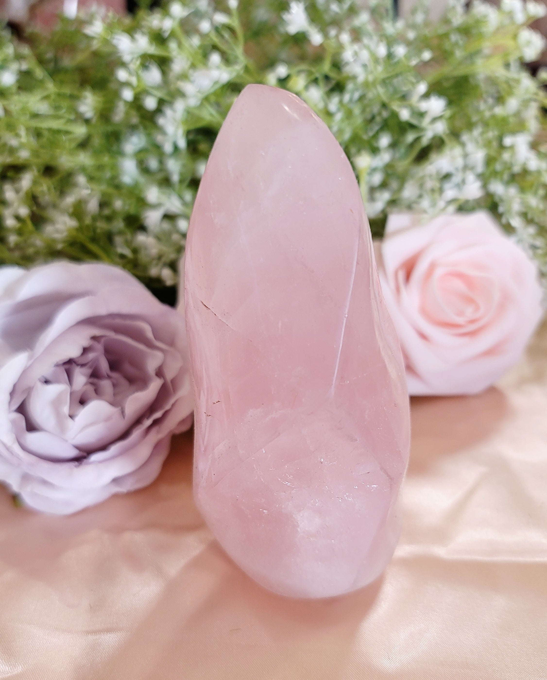 Rose Quartz Flame for Restoring Trust Within, Profound Healing and Compassion
