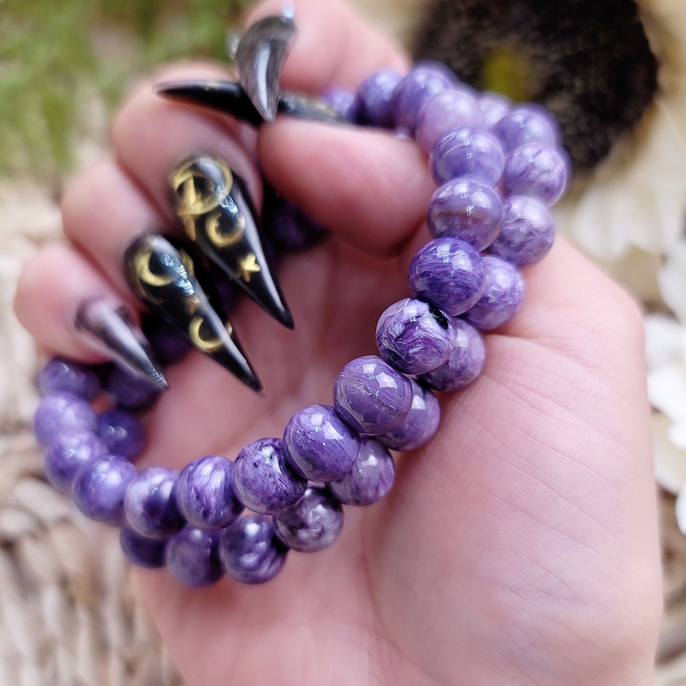 Charoite Bracelet (AAA Grade) for Connection with Higher Realms and Intuition
