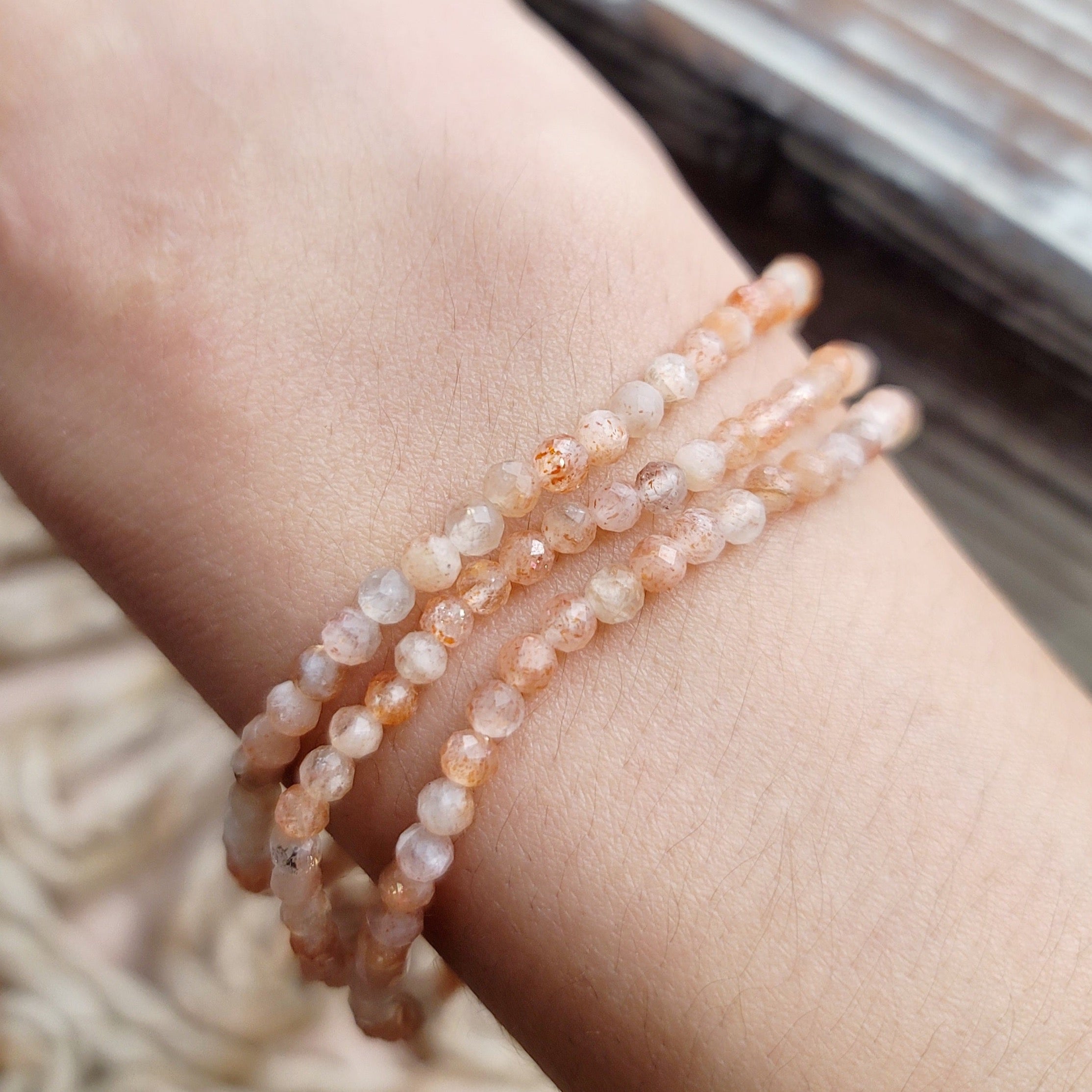 Sunstone Faceted Bracelet for Creativity, Confidence and New Beginnings