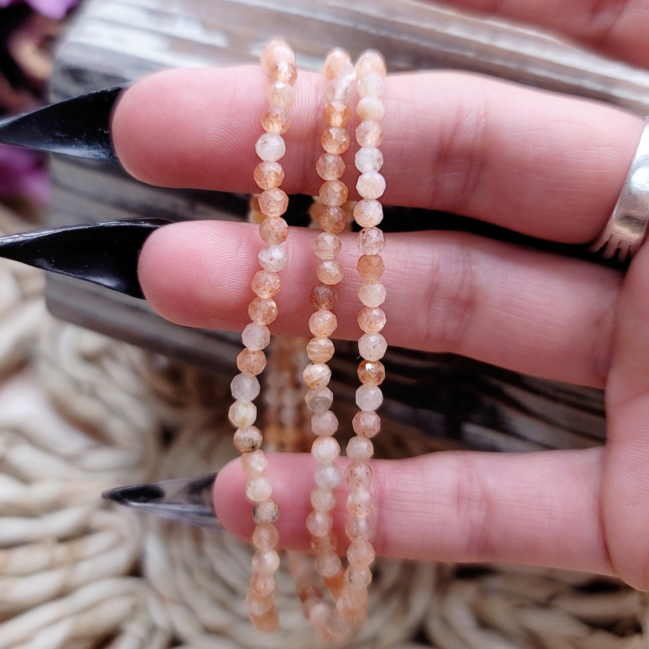 Sunstone Faceted Bracelet for Creativity, Confidence and New Beginnings