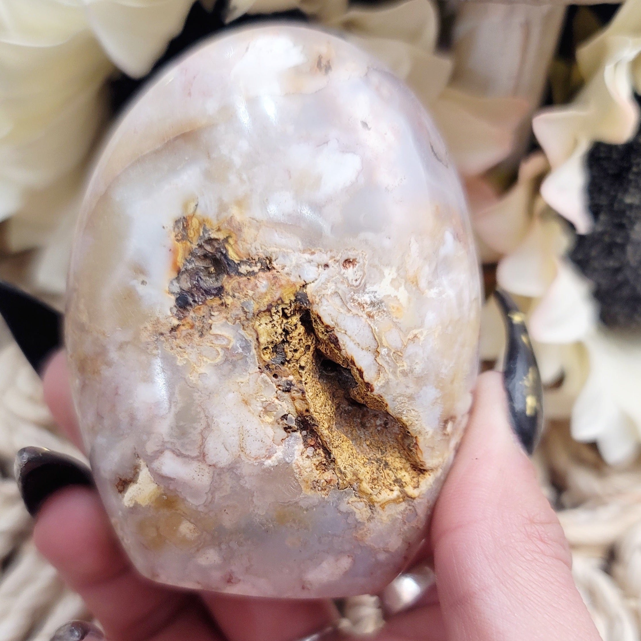 Flower Agate Freeform for Embracing your Full Potential And Blossoming your Aura