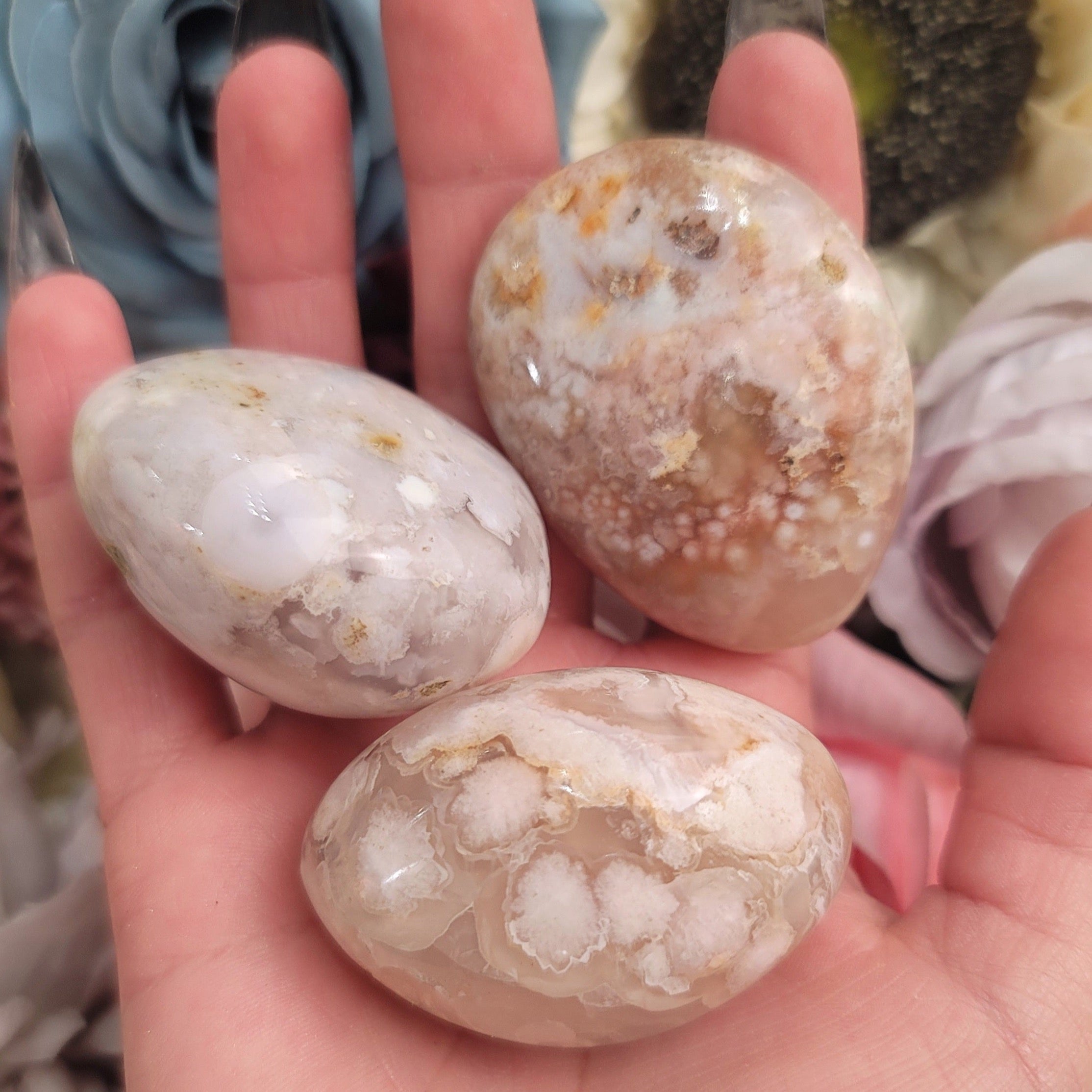 Flower Agate Mini Palm for Embracing your Full Potential