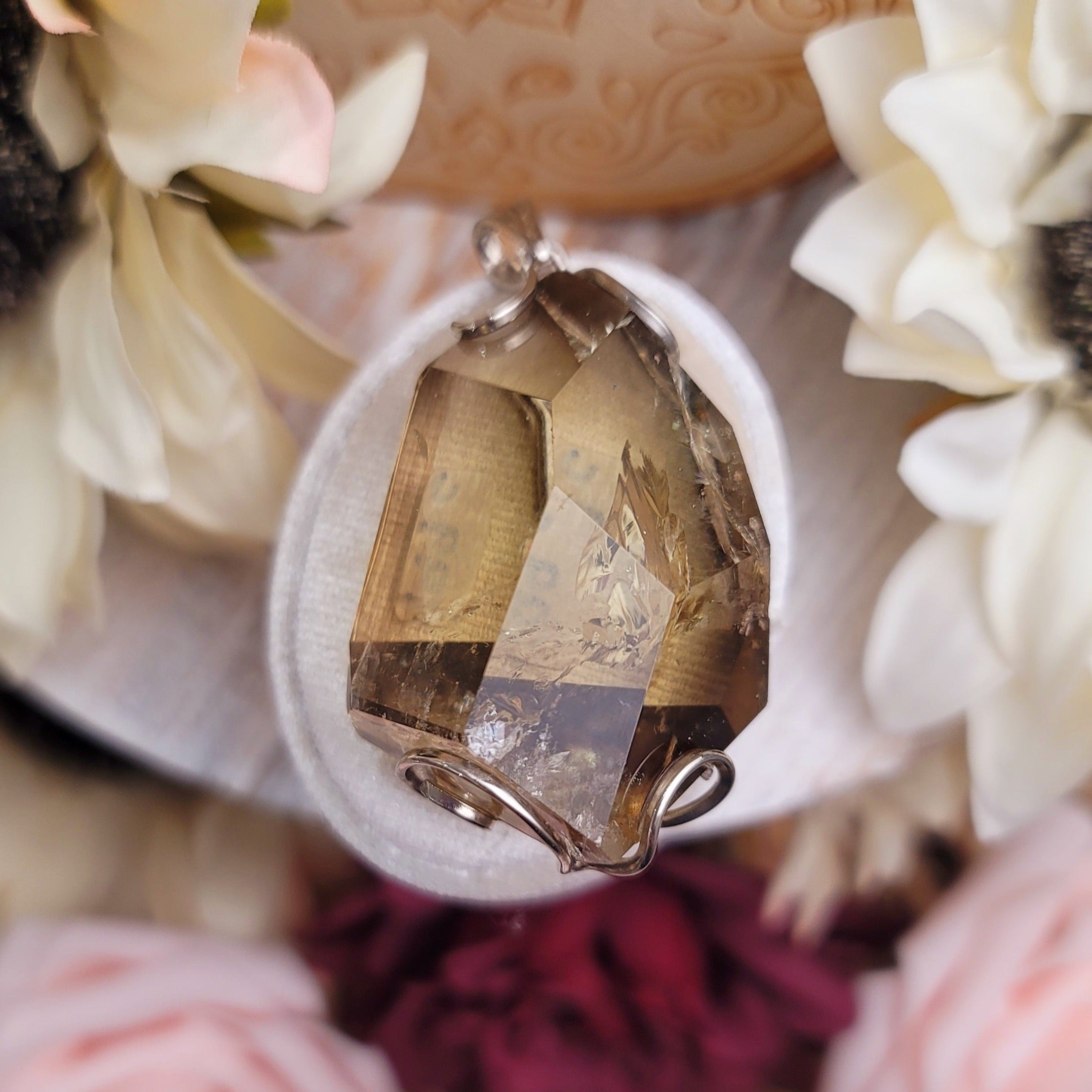 Smokey Citrine Pendant for Attracting Prosperity, Manifesting Abundance and Safeguarding your Wealth
