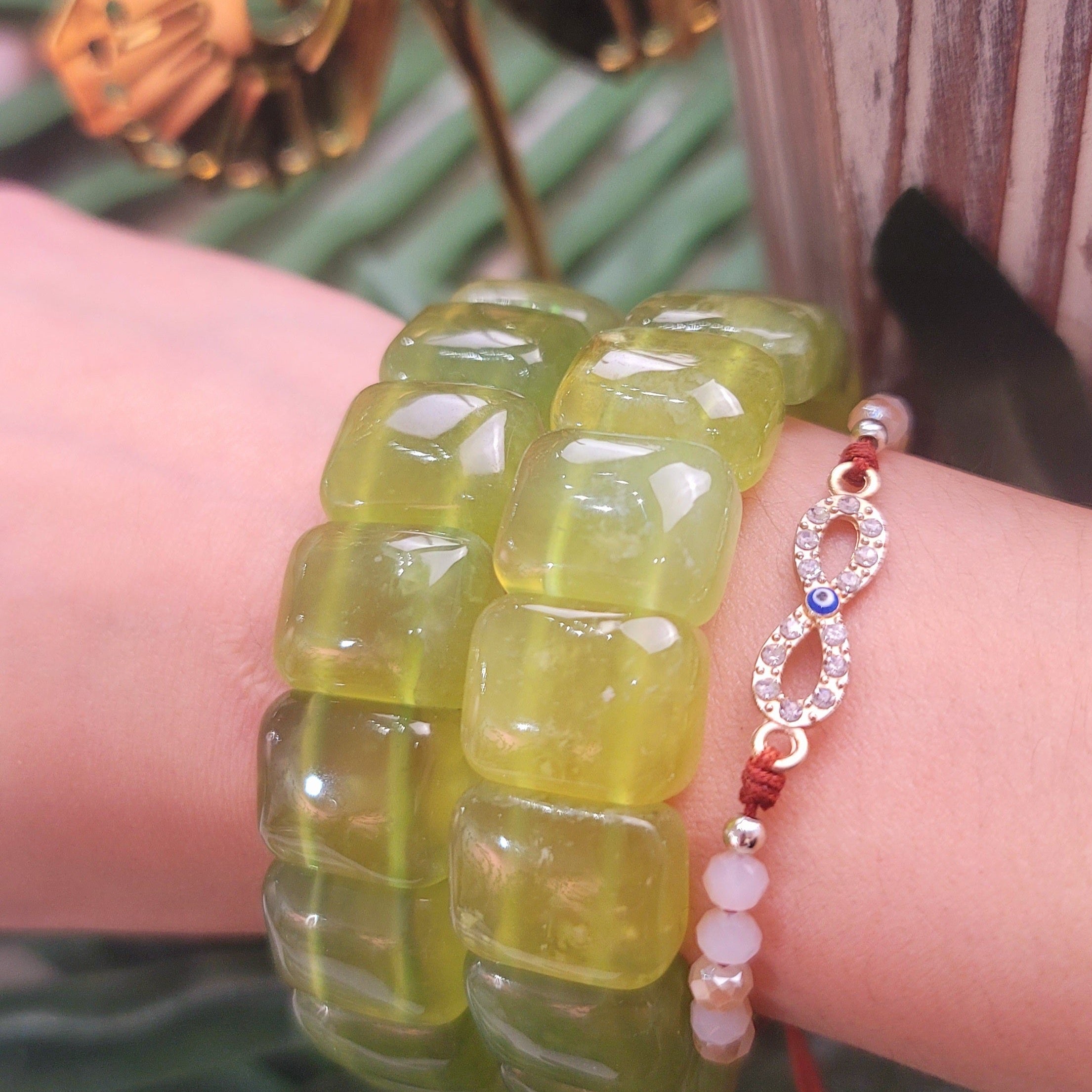 Serpentine Stretchy Bracelet Bangle for Clearing Energetic Blockages and Cellular Regeneration