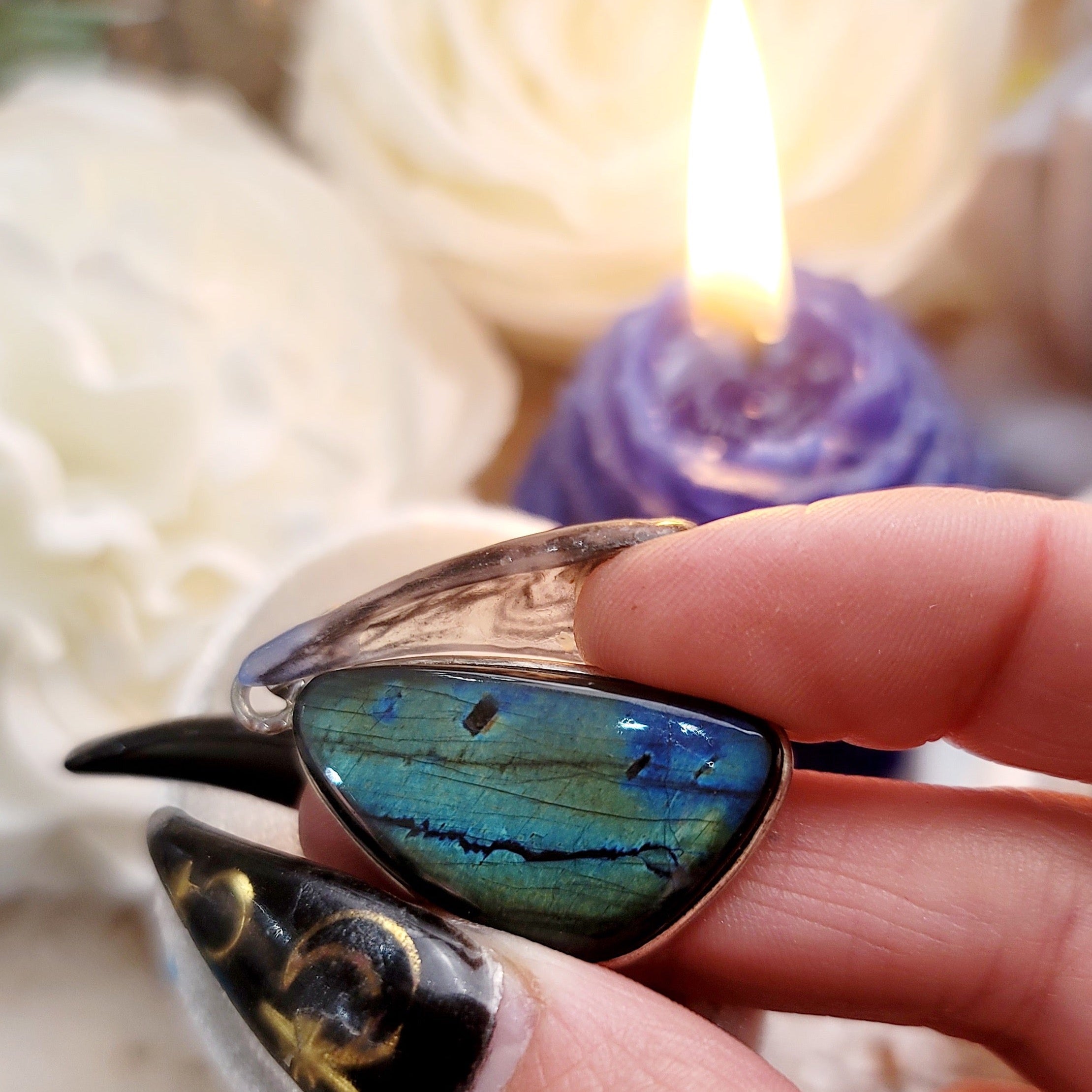 Spectrolite Pendant for Spiritual Awakening
