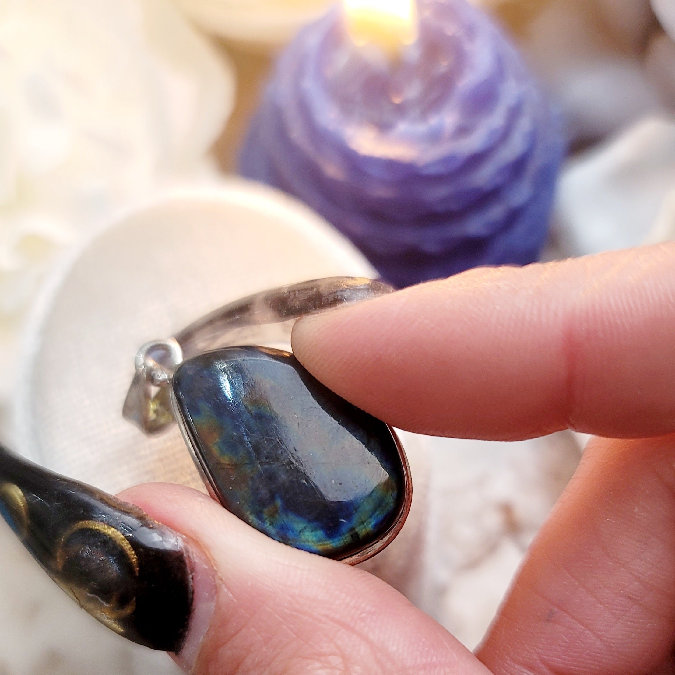 Spectrolite Pendant for Spiritual Awakening
