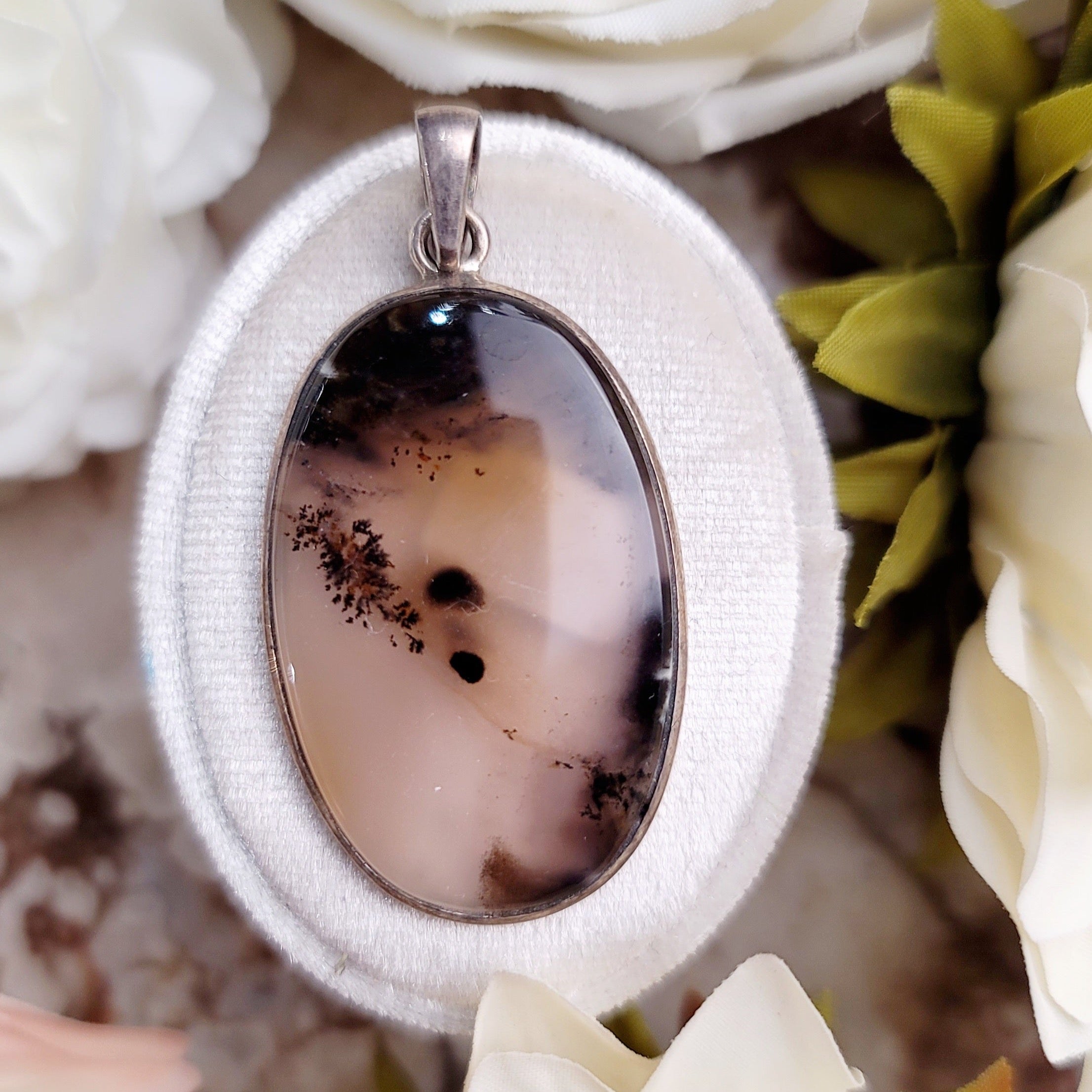Montana Dendritic Agate Pendant for Growth and Positive Behavior Changes