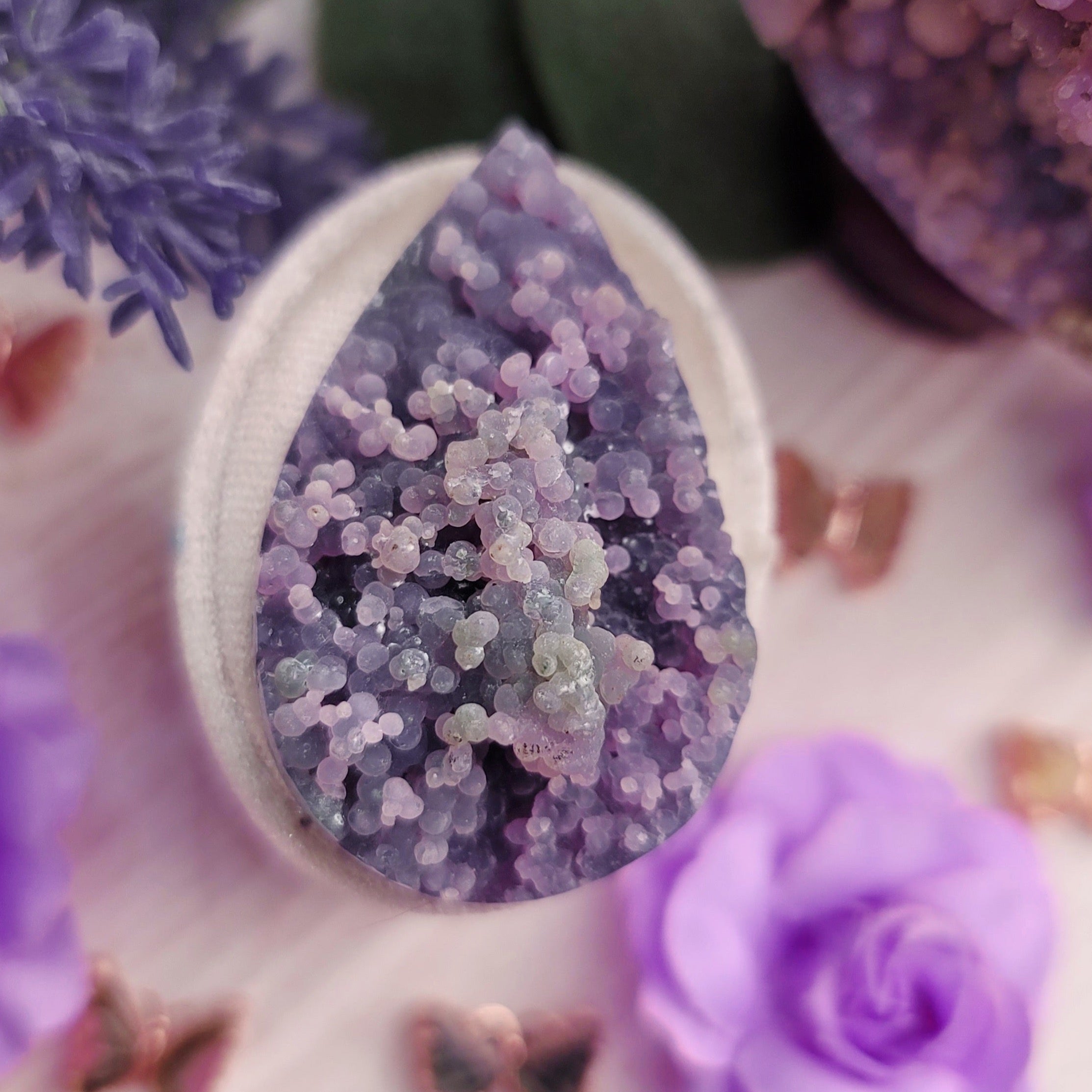 Grape Agate Necklace for Connecting with your Higher Self and Attracting your Soul Mate