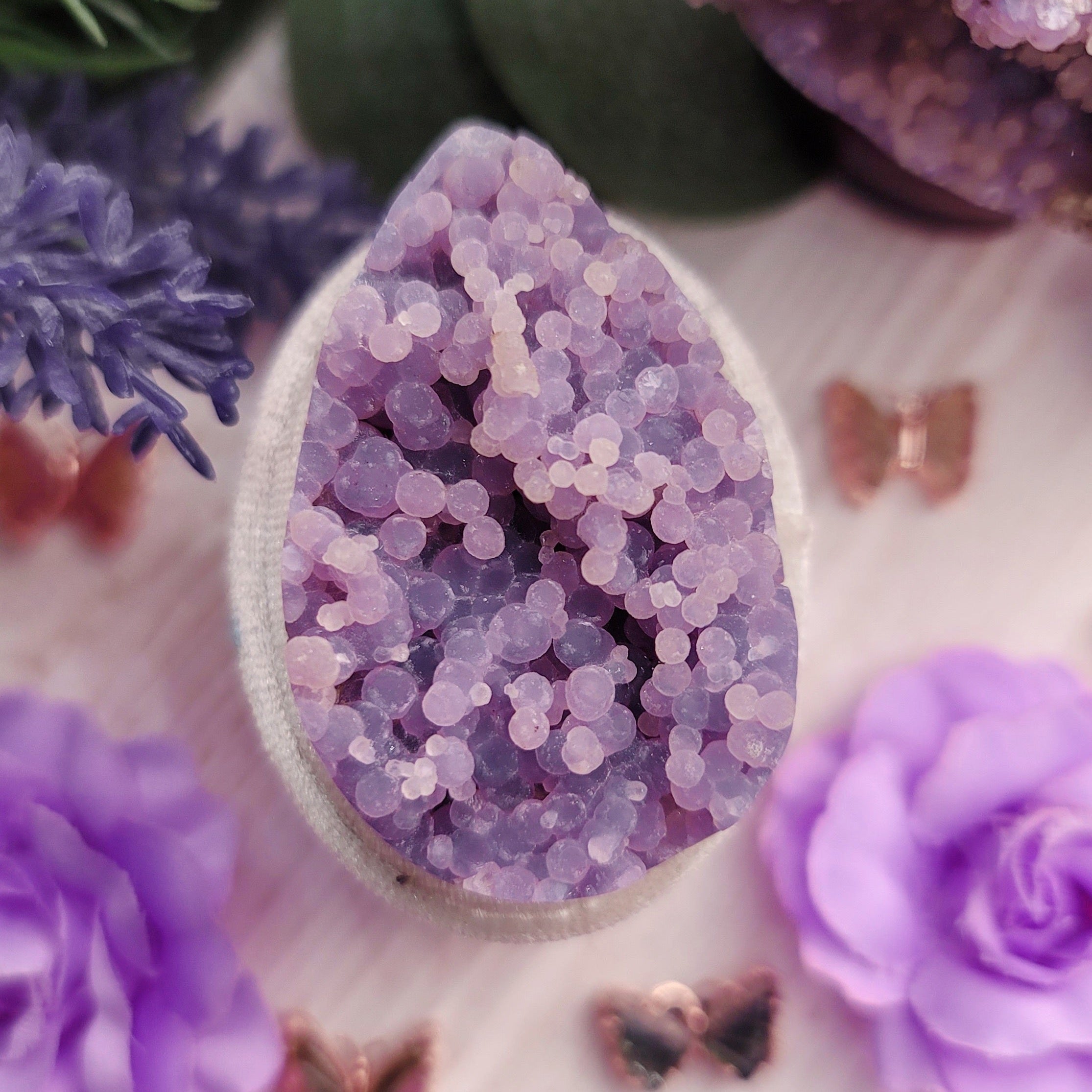 Grape Agate Necklace for Connecting with your Higher Self and Attracting your Soul Mate
