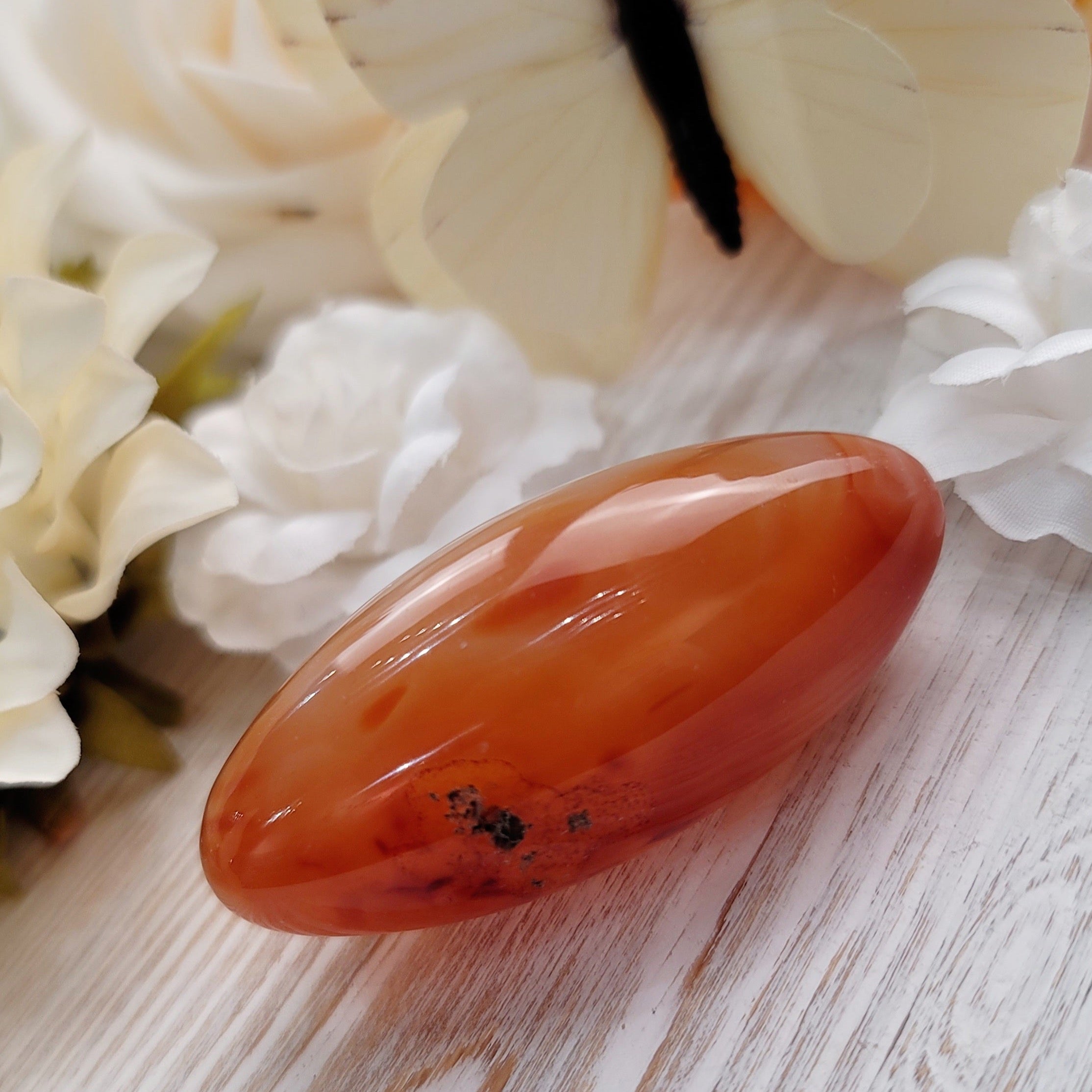 Carnelian with Clear Quartz Shiva or Igniting your Inner Passion